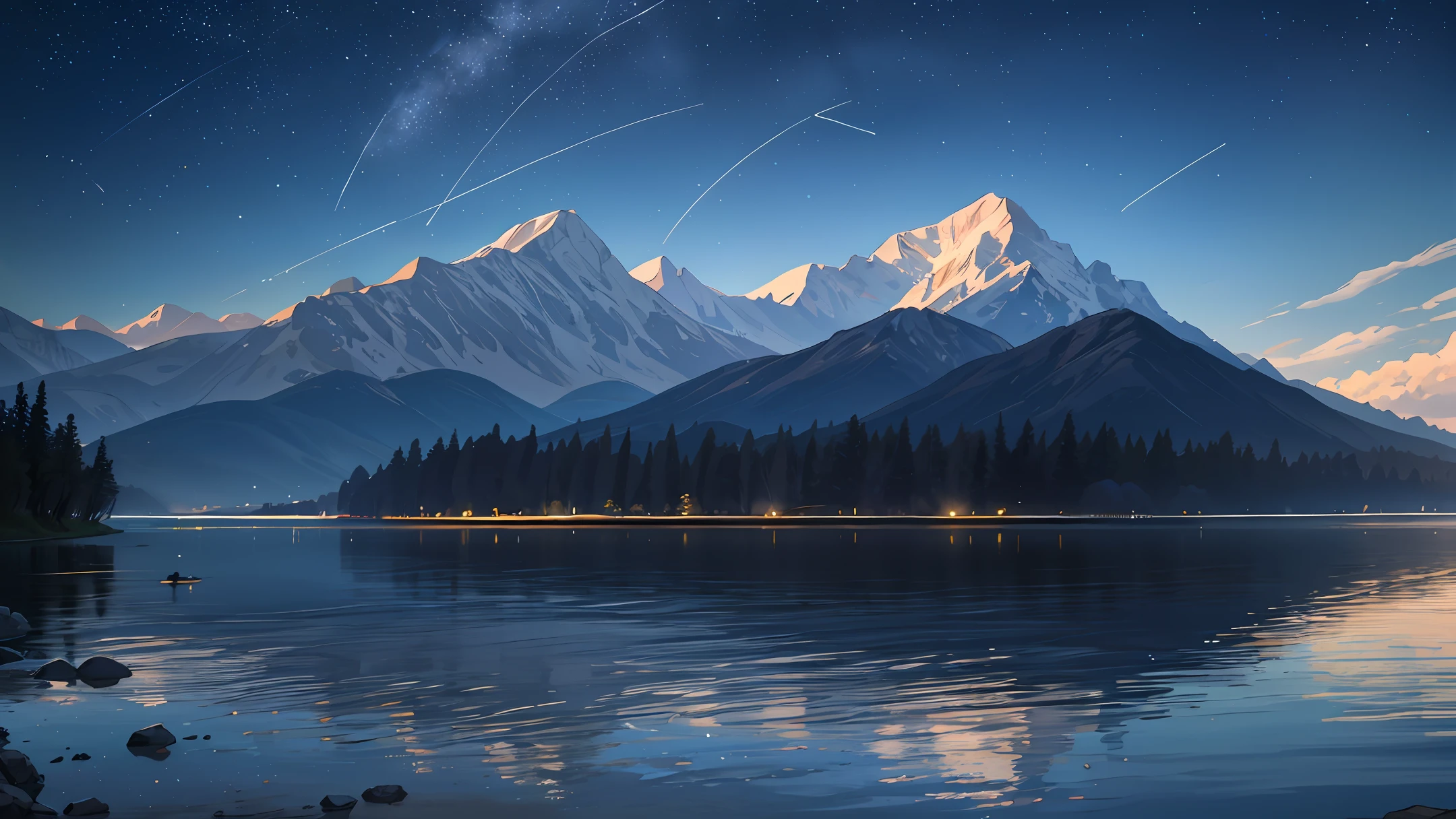 May you fall asleep with mountains and rivers, and wake up full of stars