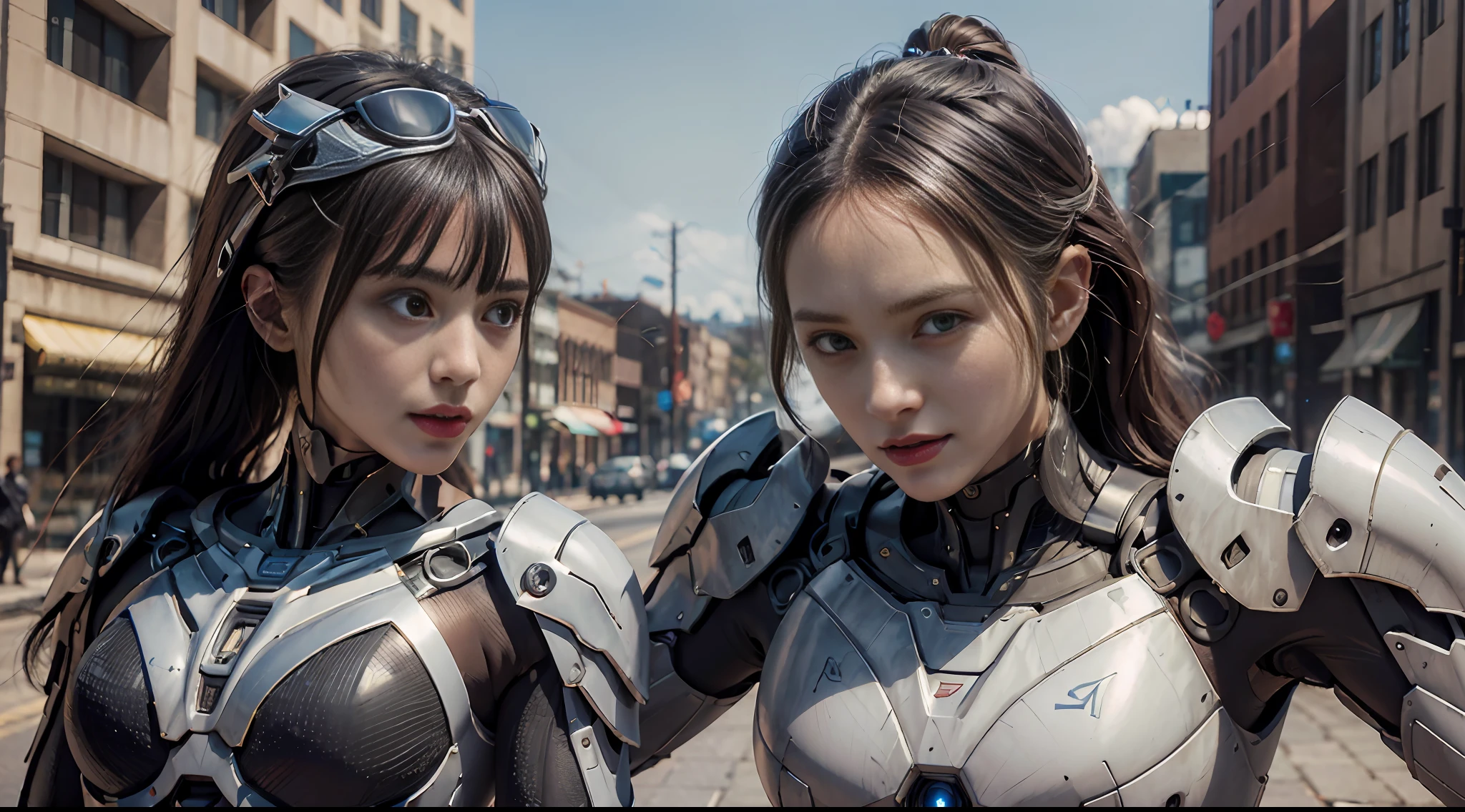 a girl, close-up, mecha, armor, tights, beauty, realistic, elegant, perfect face, goddess,, dynamic pose, pose, surrealism, high detail, supremacy, cinematic lighting, ray tracing, shadow, uhd, retina, masterpiece, ccurate, anatomically correct, textured skin, super detail, high detail, high quality, high quality, award-winning, best quality, high resolution, 1080P, 16k, 8k, 4K, HD