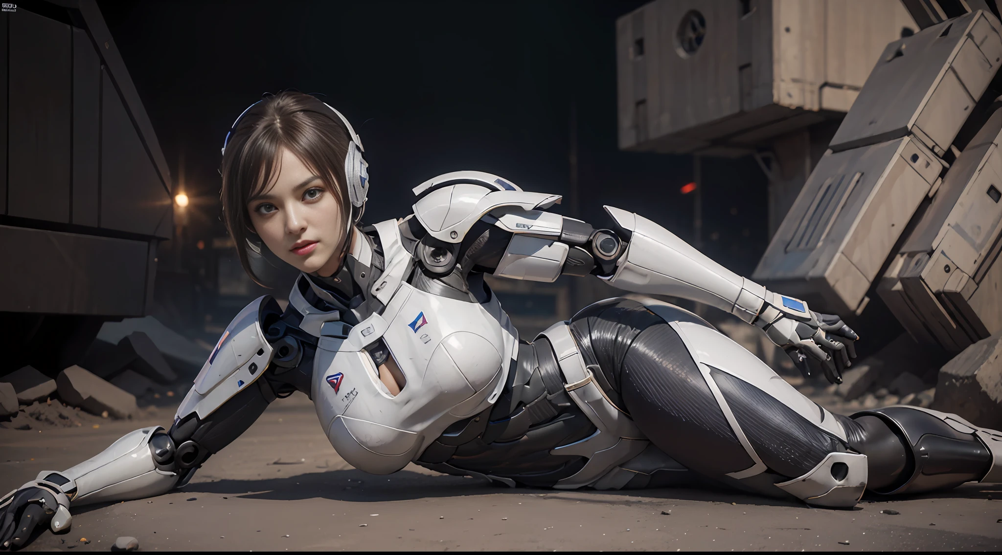 A girl, full body, futuristic sci-fi style, holding a weapon, cannonball, on the battlefield, close-up, mecha, armor, tights, beauty, realistic, elegant, perfect face, goddess,, dynamic pose, pose, surrealism, high detail, supremacy, cinematic lighting, ray tracing, shadow, uhd, retina, masterpiece, ccurate, anatomically correct, textured skin, super detail, high detail, high quality, high quality, award-winning, best quality, high resolution, 1080P, 16k, 8k, 4K, HD