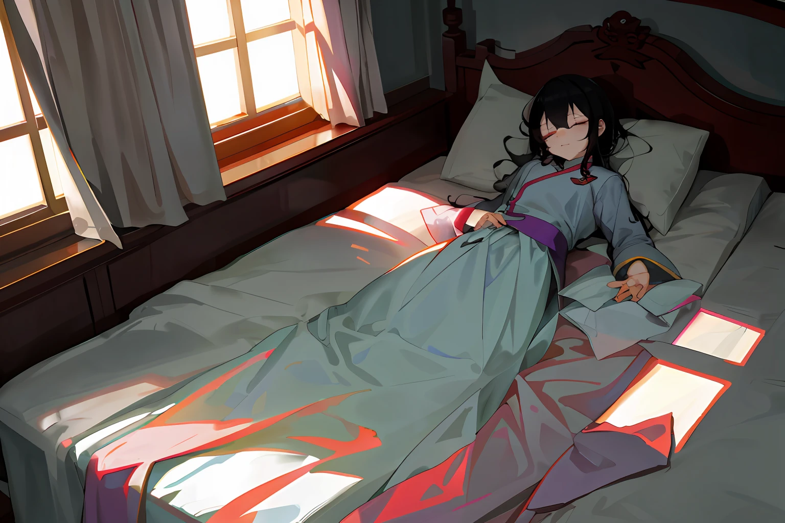 The heroine Lin Yan slowly opened her eyes in the headache. The bed was a cold gray, and a half-ray of sunlight filtered through the half-hidden curtains of the ward, spilling on the corners of the bed.