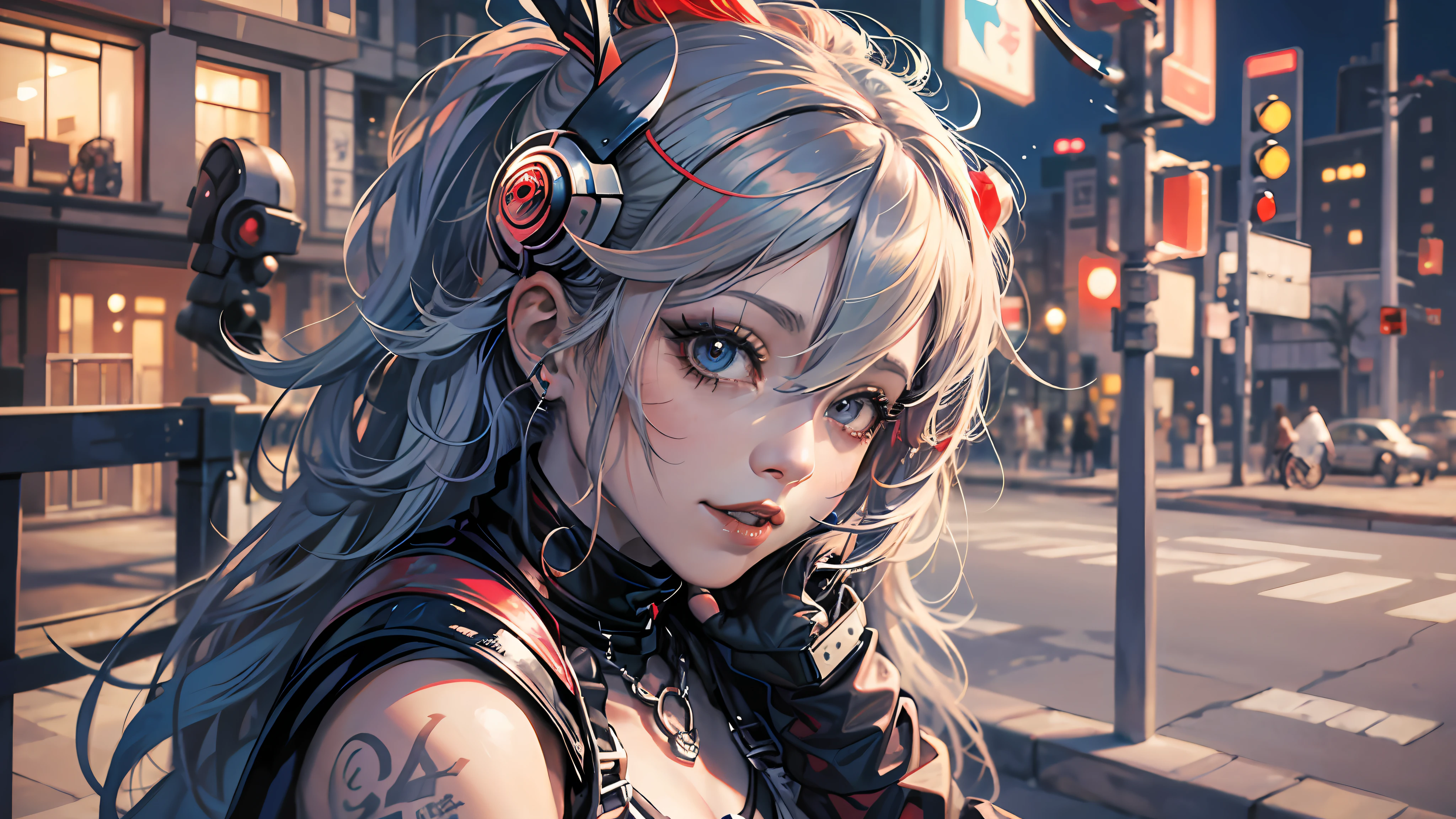 (8K Badass anime Harley Queen), female figures, (bat: 1.3), historical close-up (Harley Quinn: 1.4), (geek culture: 1.5), (ArtStation style: 1.3), (High quality fanart: 1.2), (Guvez style: 1.3), (digital art: 1.1), (Konachan wallpapers: 1.2) --auto --s2