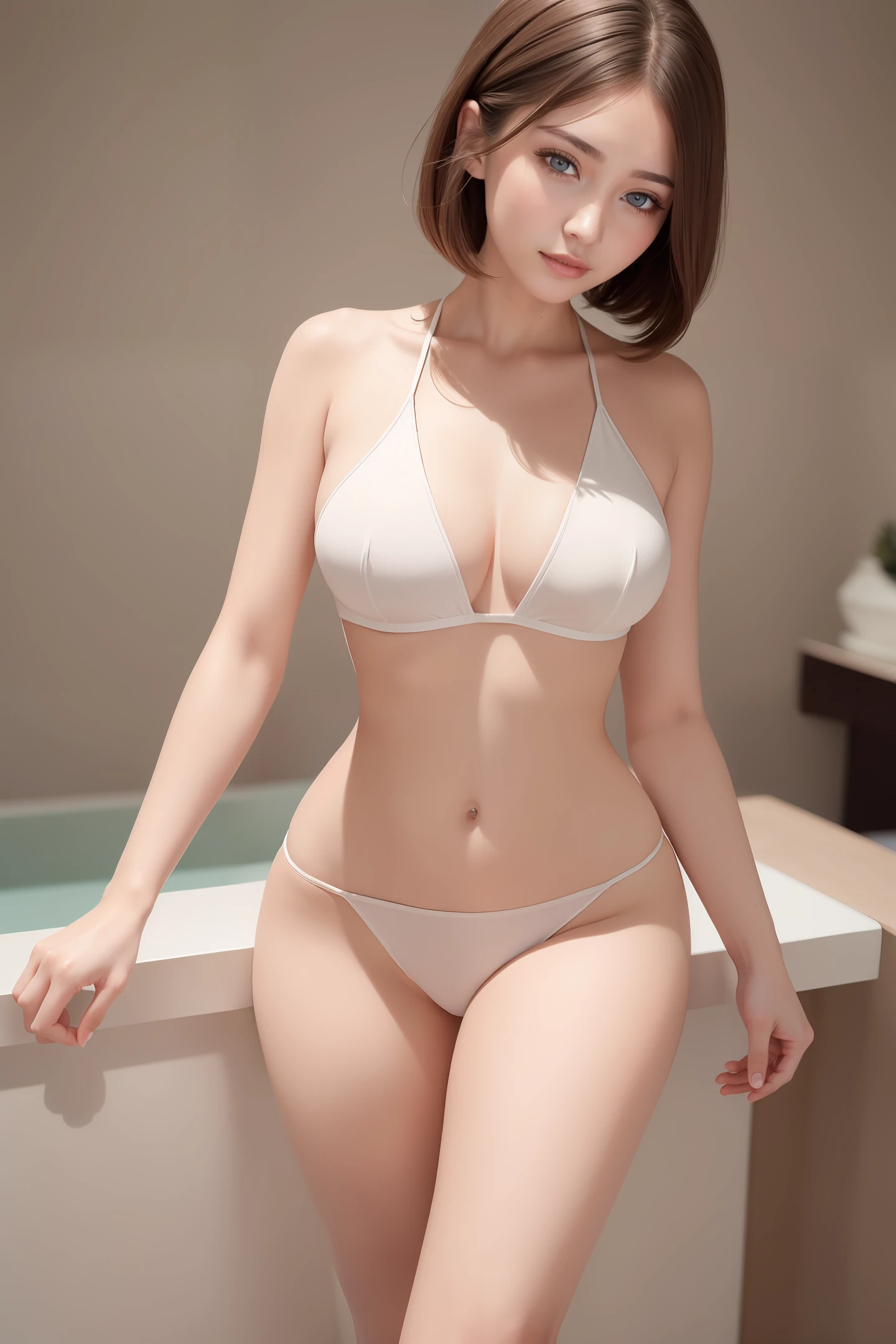 ((Best Quality, 8K, Masterpiece: 1.3)), 1girl, Slim Abs Beauty: 1.3, (Hairstyle Casual, Leaky Big Breasts: 1.2), Dress: 1.1, Super Fine Face, Delicate Eyes, Double Eyelids, Smile, Home