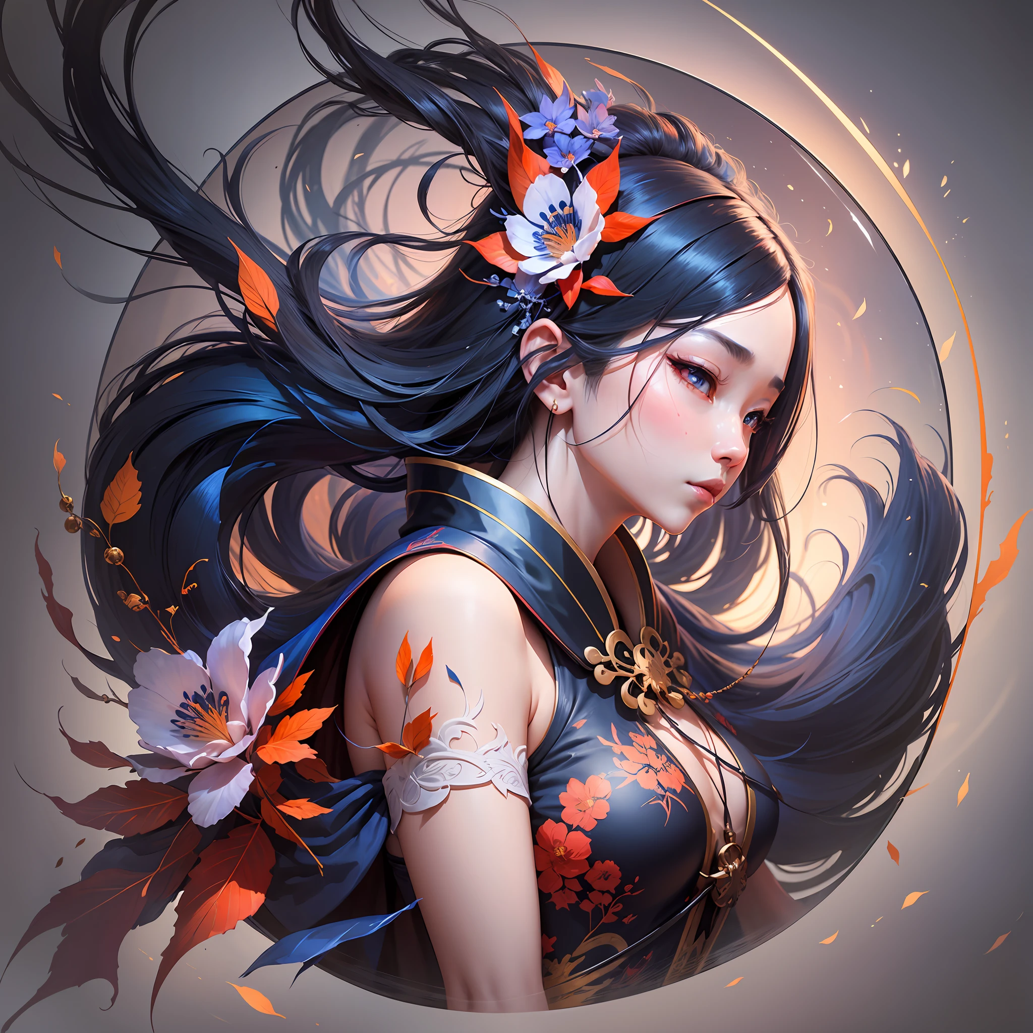 Make a high-definition wallpaper based on the allusion to the bait of Jiang Taigong's fishing wish, Onmyoji Detailed Art, Onmyoji, WLOP and Ross Tran, Onmyoji Portrait, WLOP and Krenz Cushart, Rob Rey and Kentarõ Miura style, 16:9 Ross Tran 8 K --auto --s2