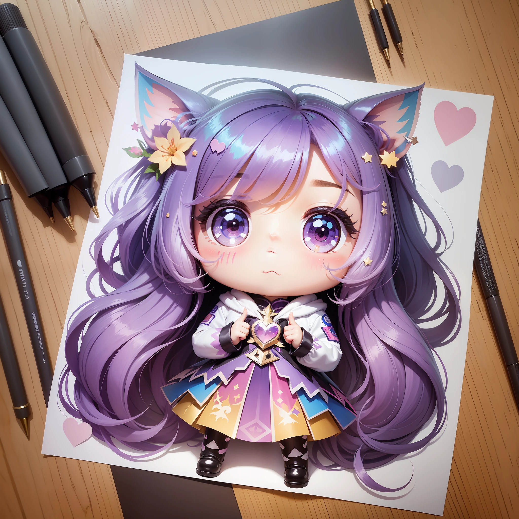 masterpiece, vector, cute sticker, sticker, unicorns, chibi style, white background, aligned side by side, adhesive cutting matrix --auto --s2