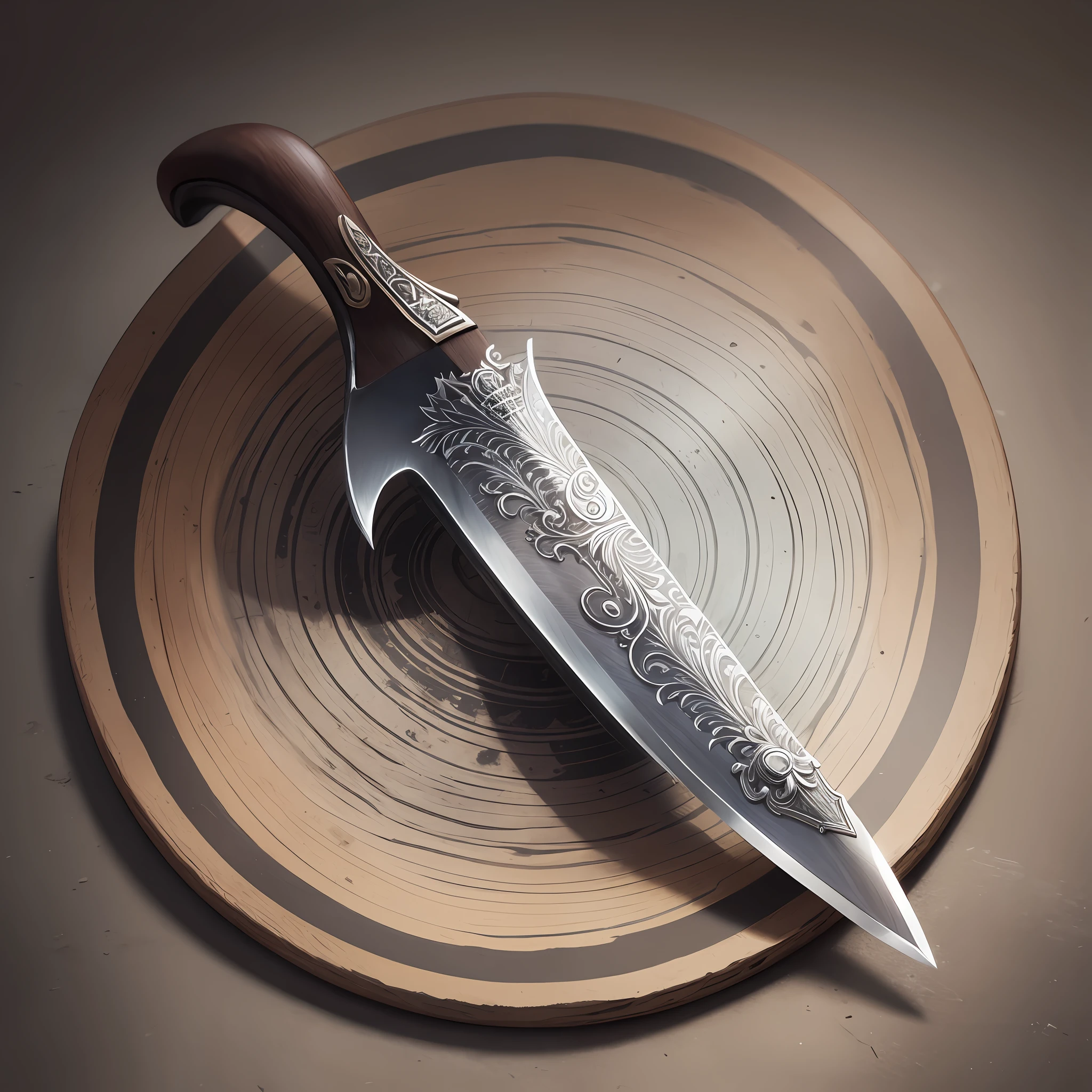 Knife badge, realistic style --auto --s2