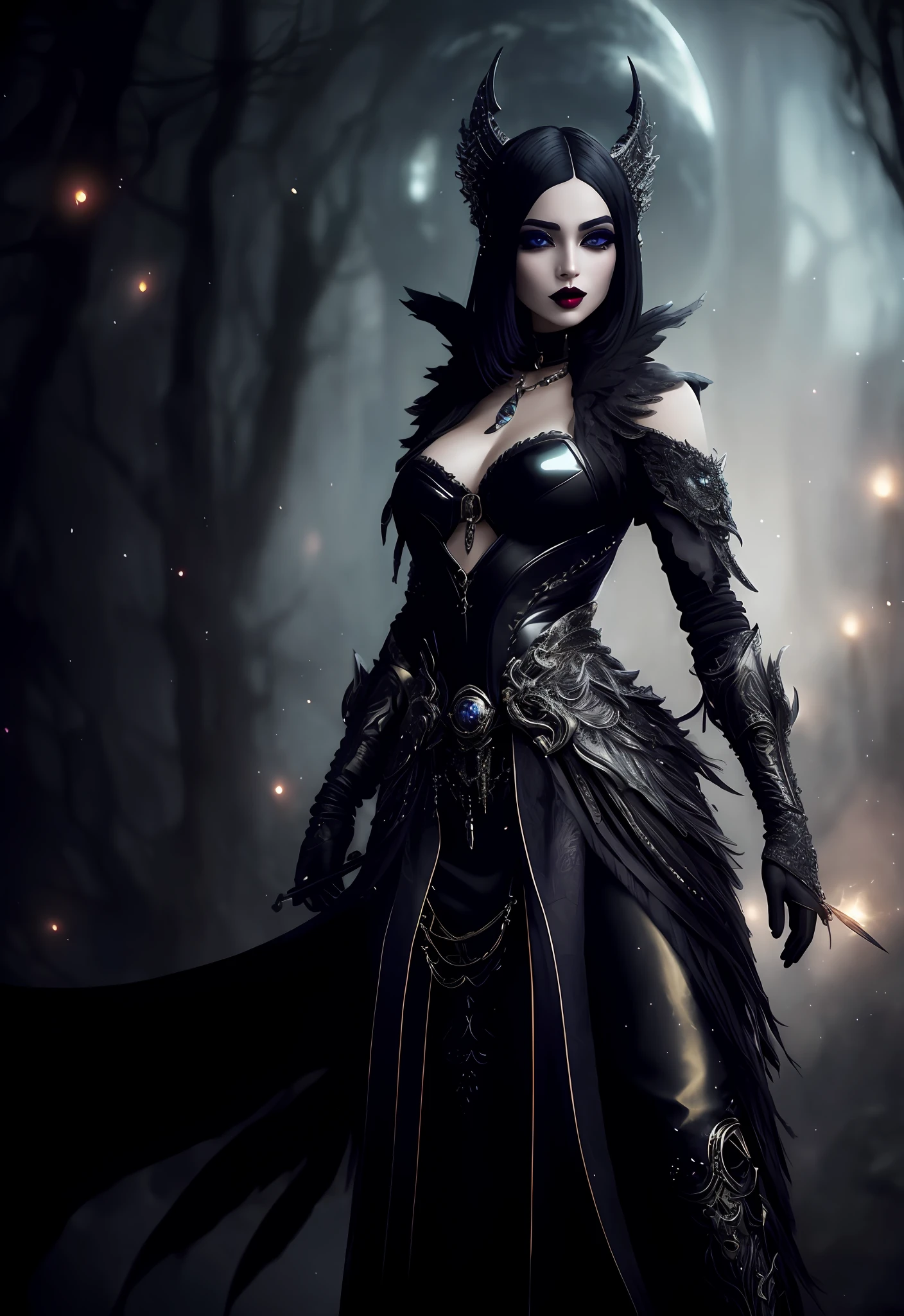 ((candled midnight hour lighting)) ((From a beautiful & perfect face to the hot waist)) Unity 8k vampire witch girl ((perfect face shapes, complete perfect black lips, perfect nose, correct beautiful eyes, eyelashes, skin pores, detailed intricate iris textured face in ZBrush)) masterpiece hyperrealist & photorealist beauty young astonishing anime, pearly perfect skin (short bob cut hair with colorful fringes) in realistic & hyperdetailed white combat body suit with cape & scarf in 8k, full HD vines, detailed artistic, aesthetic, midnight aura, glamour, shadows, developed by Unreal Engine 5, Ultra Sharp Focus, Art by Alberto Seveso, Sci-Fi, Intricate Artwork, golden Ratio, epic, HR Giger STYLE, highly detailed, vibrant, UHD 8K