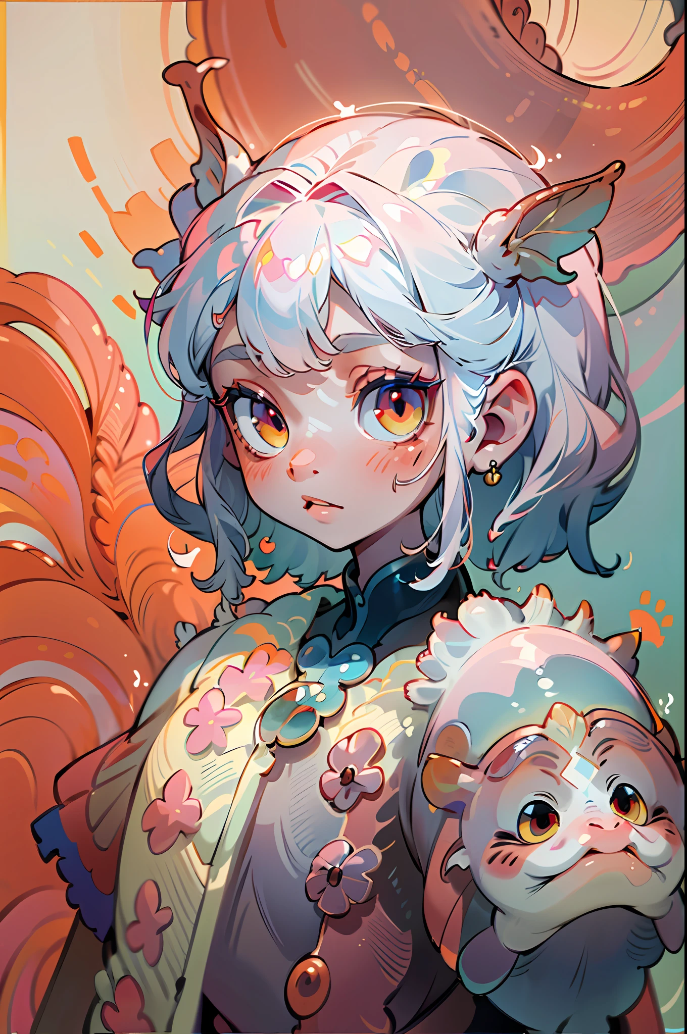 (Very high quality, masterpiece, a portrait of a mixed humanoid female axolotl.) (Full body, small) (wide hips)