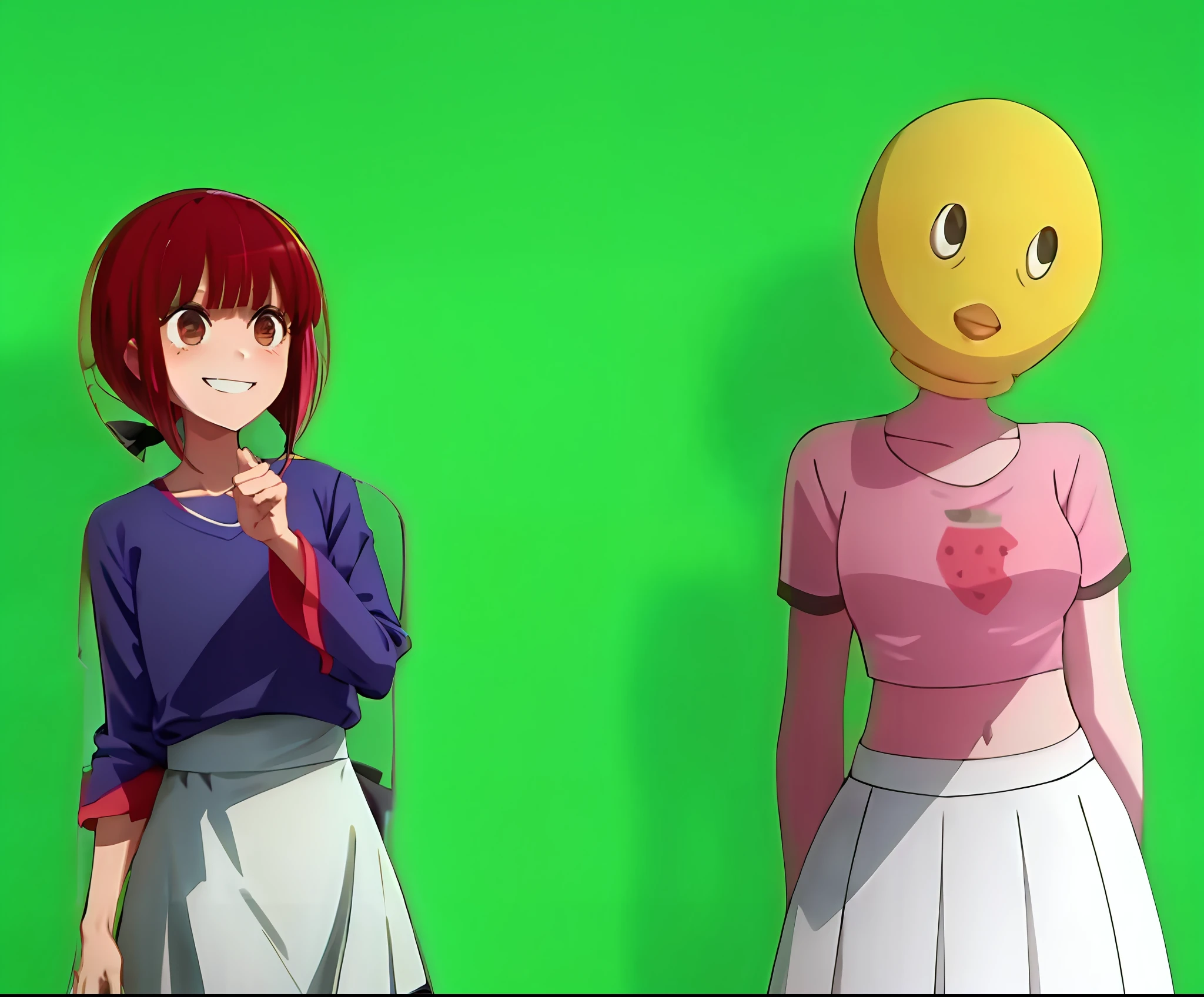 Kana Arima, looking to the left, grin, smile,