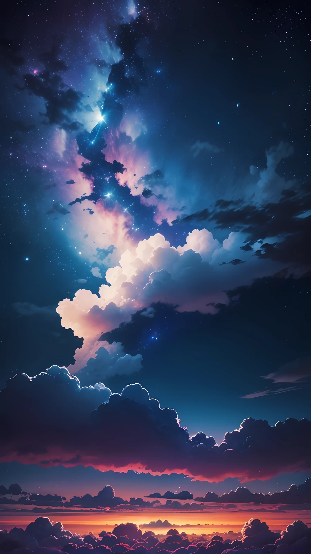 Night sky, clouds --auto --s2