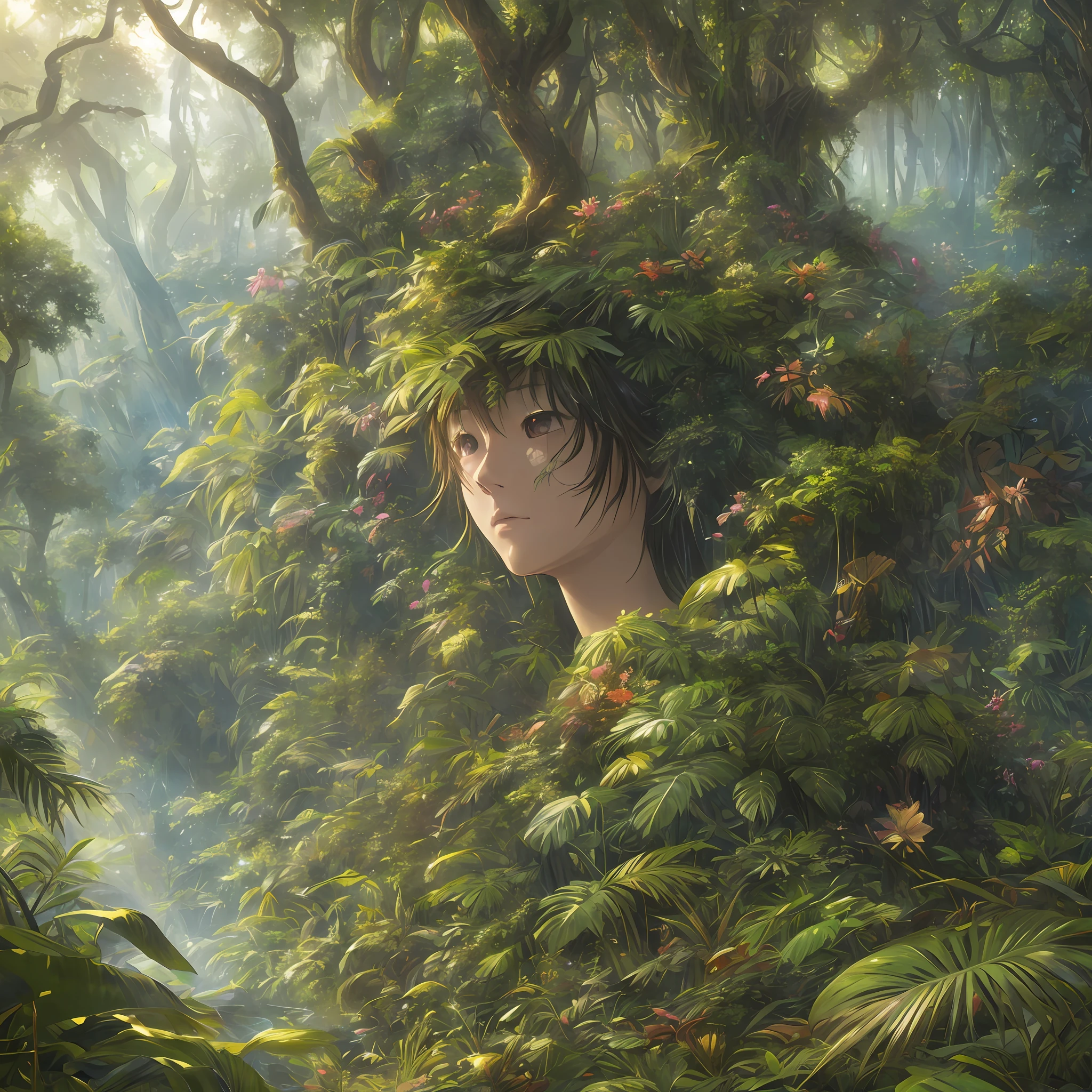 Digital illustration, detailed and intricate, of a dense jungle filled with exotic plants and animals, the sunlight filtering through the canopy creating a dappled effect. In the style of Yoshitaka Amano and Hayao Miyazaki, masterpiece, proportional, detailed, trending on artstation, beautiful lighting, realistic, intricate, award winning, 4k, highest quality
Award-winning, 4K digital painting in the style of Yoshitaka Amano. Detailed and intricate depiction of a zombie apocalypse, masterfully capturing the chaos and drama of the scene. Beautiful lighting and cinematic composition make this piece a true masterpiece, trending on artstation --auto --s2