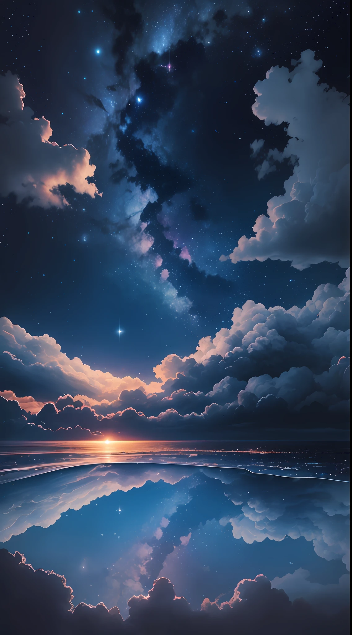 Night sky, clouds --auto --s2