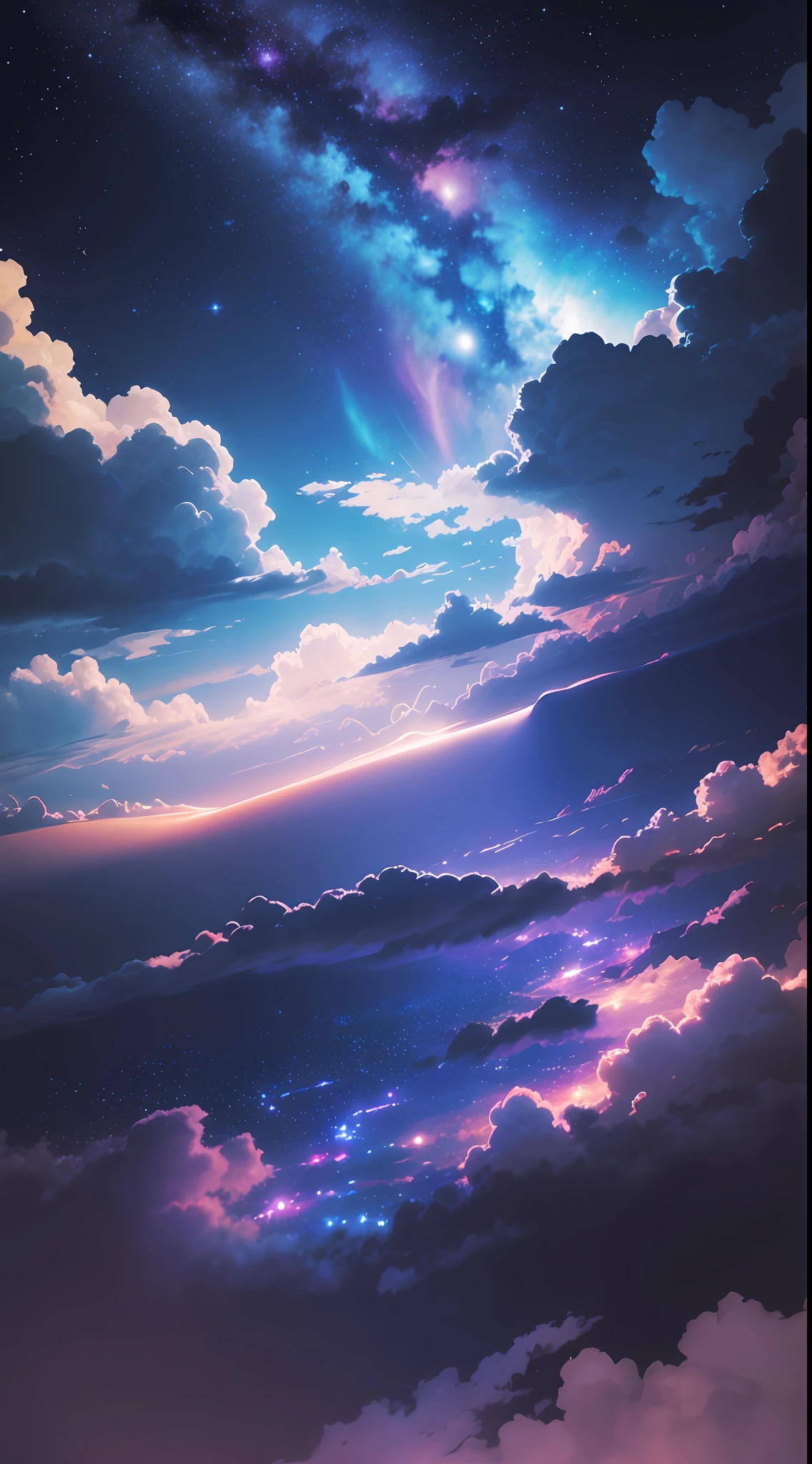 Night sky, clouds --auto --s2
