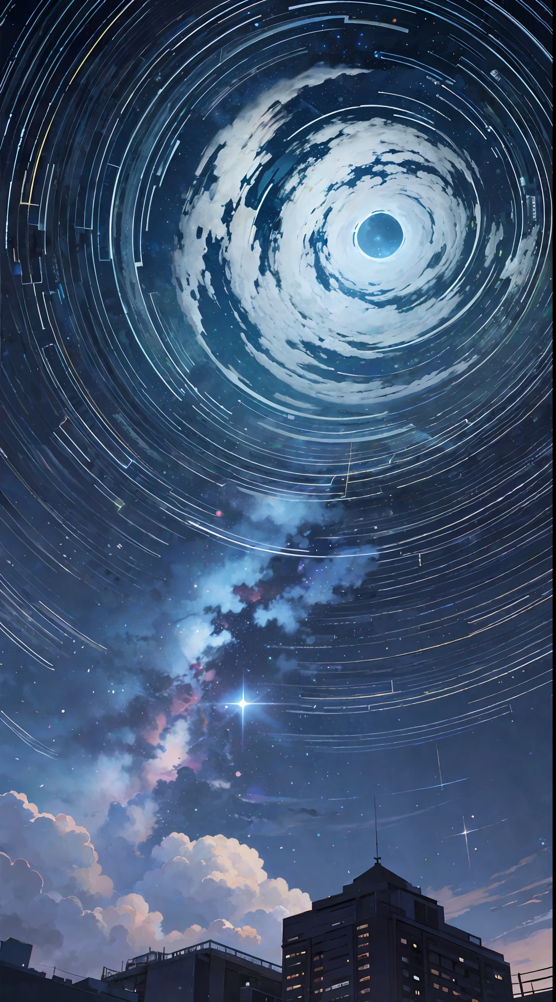 Night sky, clouds --auto --s2