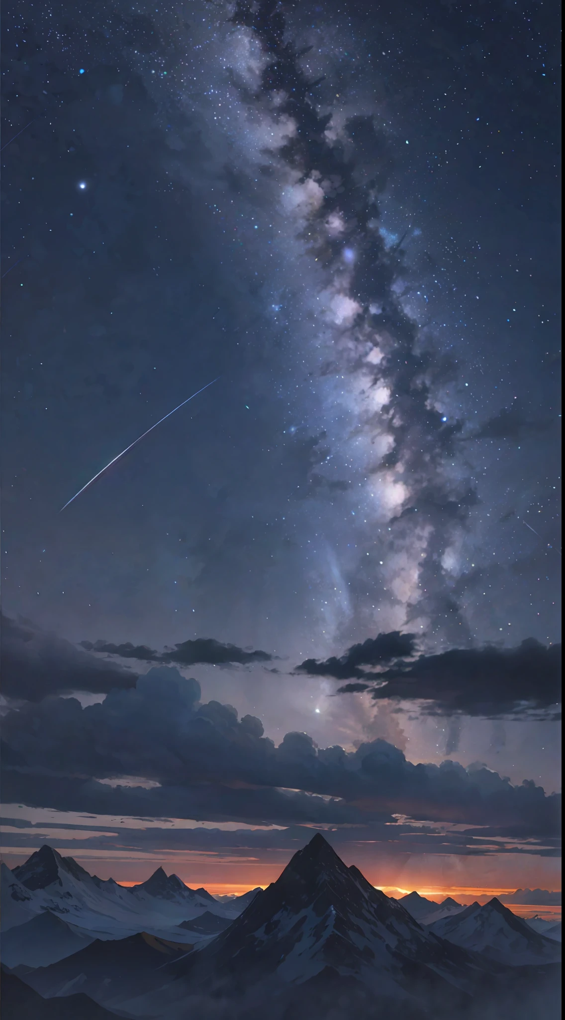 Night sky, clouds --auto --s2