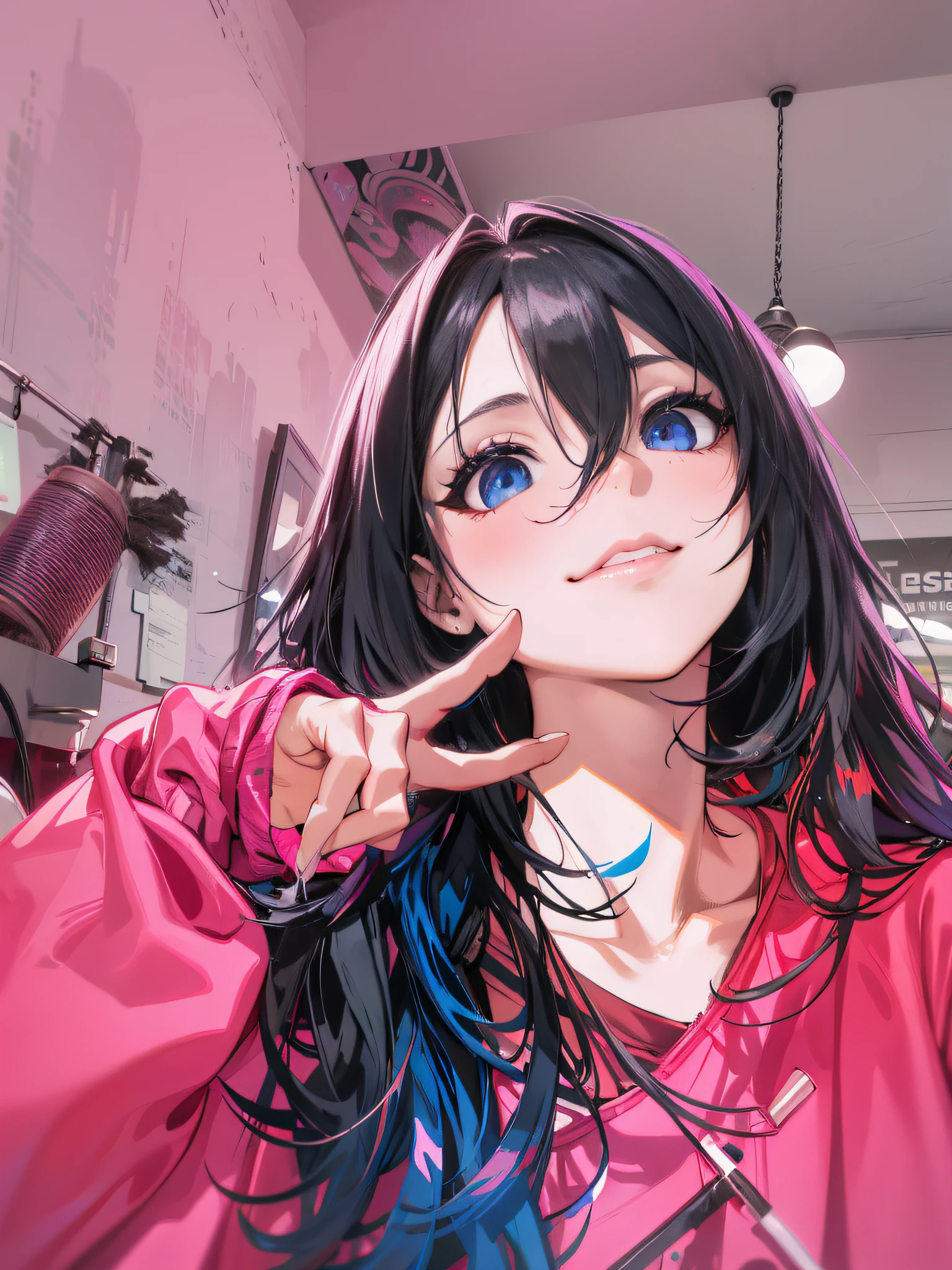 (Ridiculous, High Resolution, Ultra Verbose), (1girl:1.3), Black Hair, Glitch Art, Digital Distortion, Pixelation Fragmentation, Data Corruption, Color Noise, Visual Clutter, Contemporary Aesthetic BREAK, Enamel Art, Glassy Surfaces, Vivid Colors, Glossy Surfaces, Reflective Textures, Rich Pigments, Fluid Forms BREAK, Vibrant Patterns, Cultural Patterns