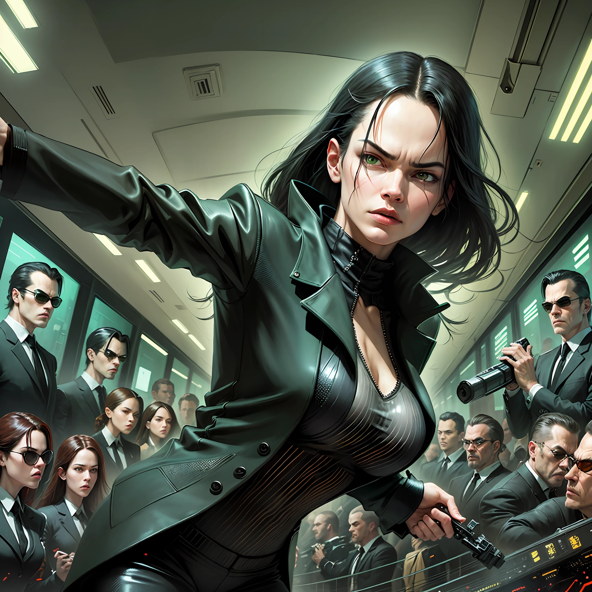 Enterthematrix Style, Fight Scene, Neo, Agent Smith --auto --s2