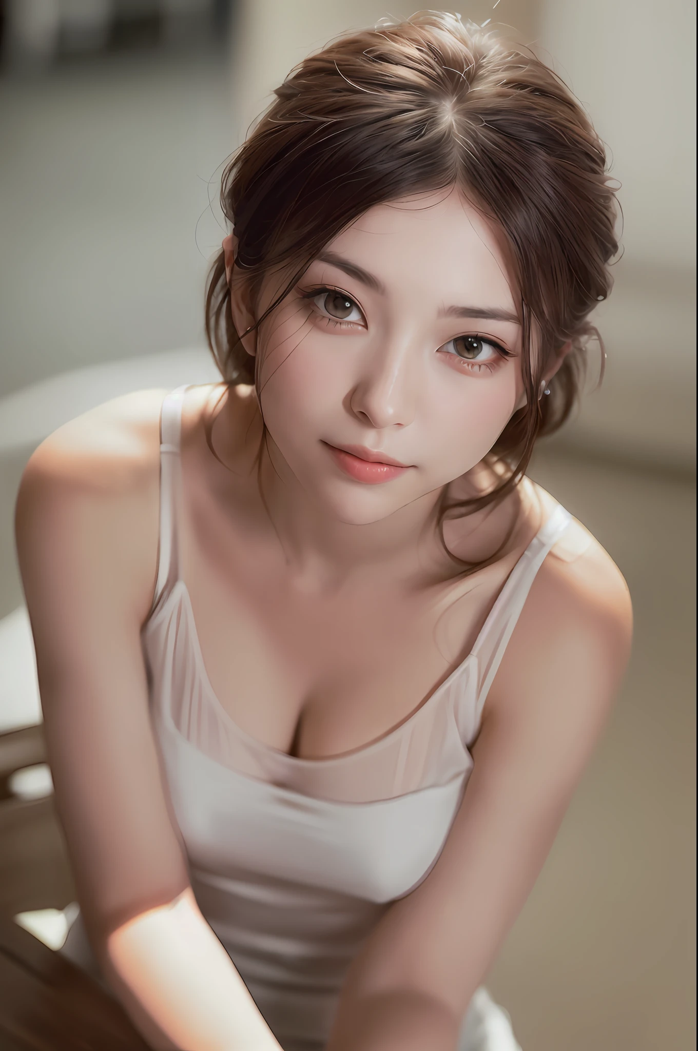 See-through dress, (photo fidelity: 1.2), (ultra-realistic: 1.4), (photorealistic: 1.3),
(smoother lighting: 1.05), (improved movie lighting quality: 0.7), 32K,
girl, 23 years old girl, realistic lighting, backlight, light on face, ray tracing, (brightened light: 1.2), (improved quality: 1.4),
(Best Quality True Texture Skin: 1.4), Fine Fine Eyes, Fine Fine Face, Fine Eyes,
(tired sleepy satisfaction: 0.0), face close-up,
(Increase body line mood: 1.1), (Increase skin texture: 1.2)