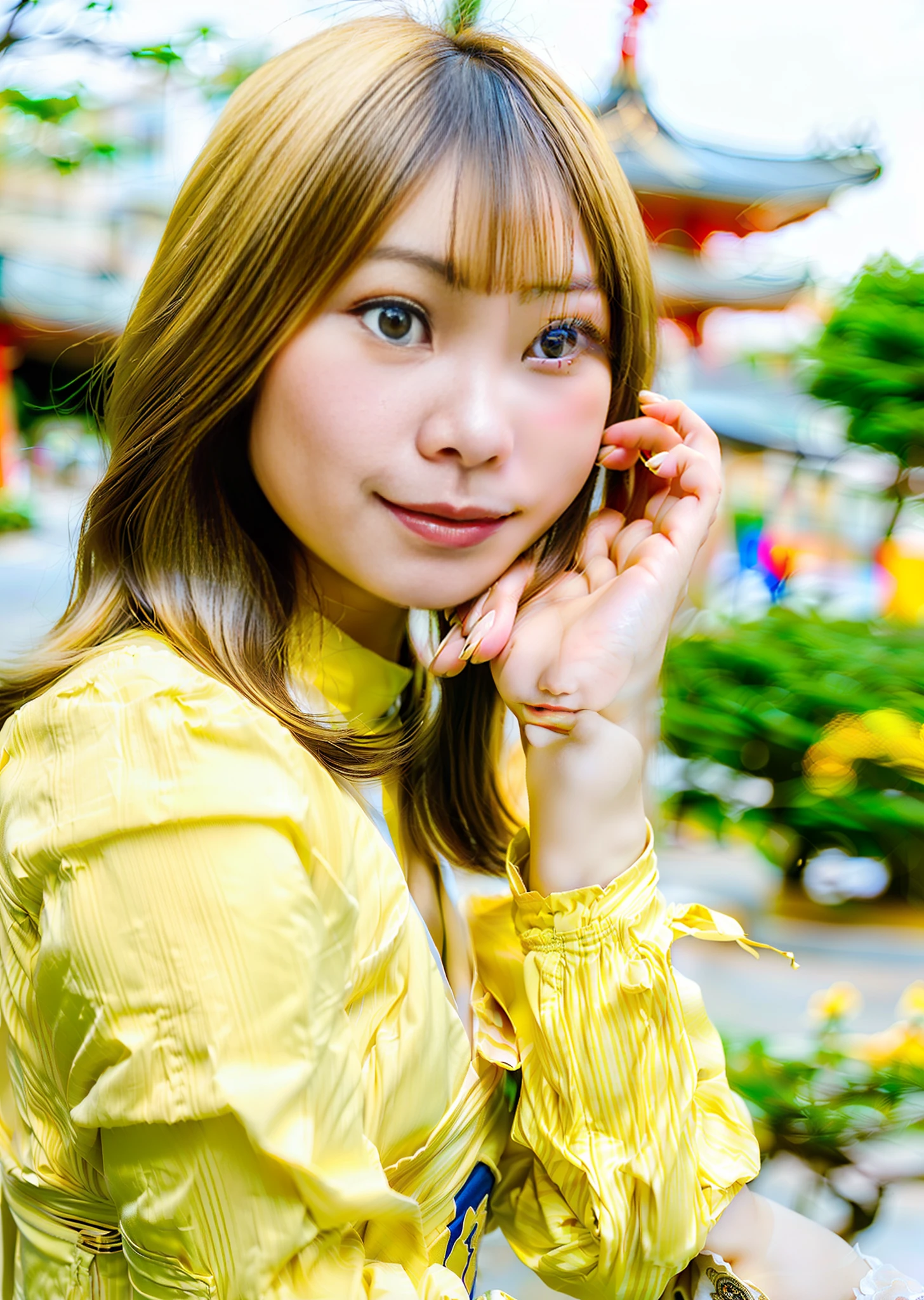 ,portrait japanese teen, young cute wan asian face, young asian girl, beautiful japanese girl face, ayaka, portrait of japanese gyaru, shot with canon EOS 5 D, a young asian woman, young asian woman, yellow hair woman with huge breasts
