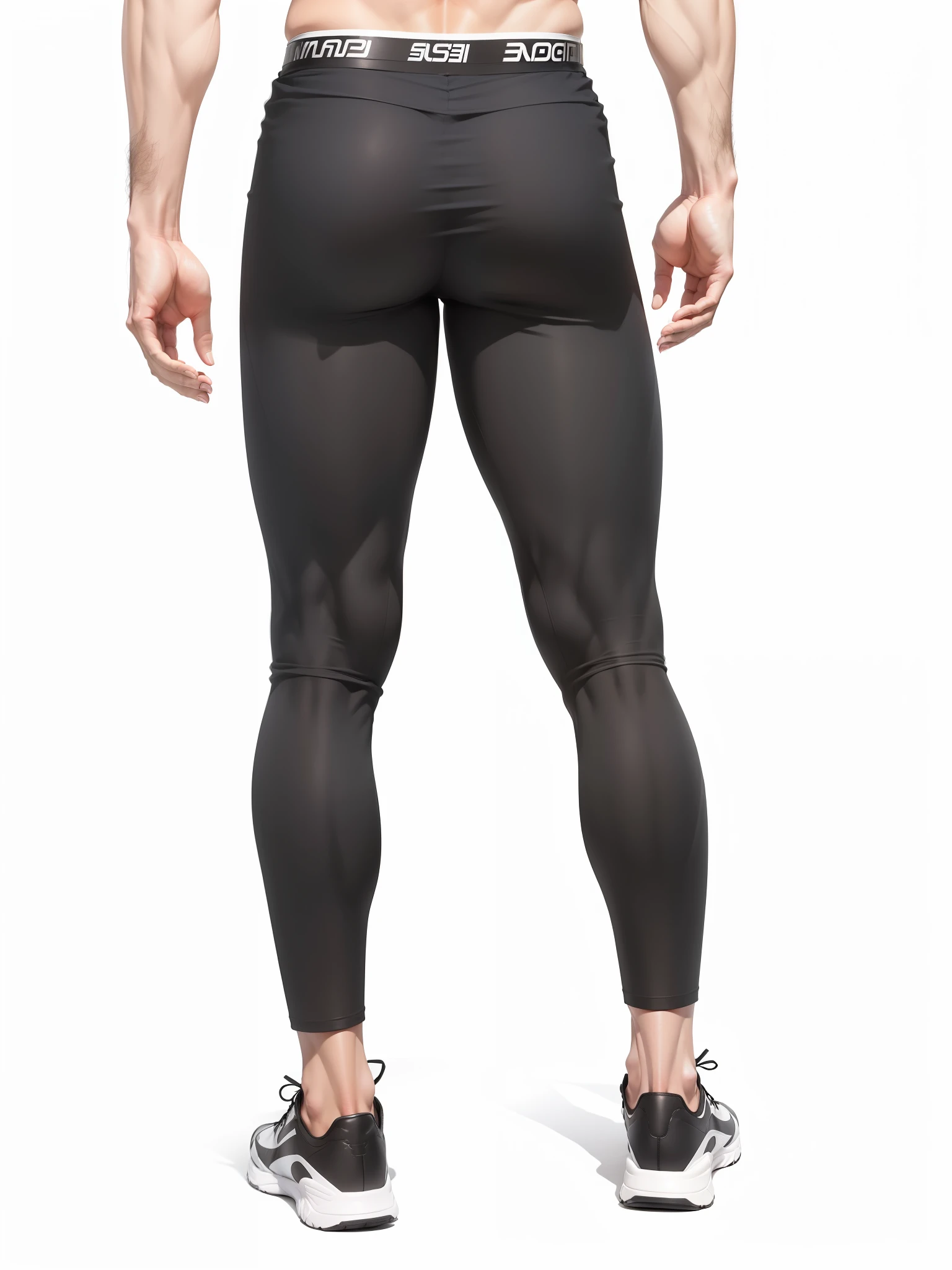 Legs, rich in muscles, slender, masculine
