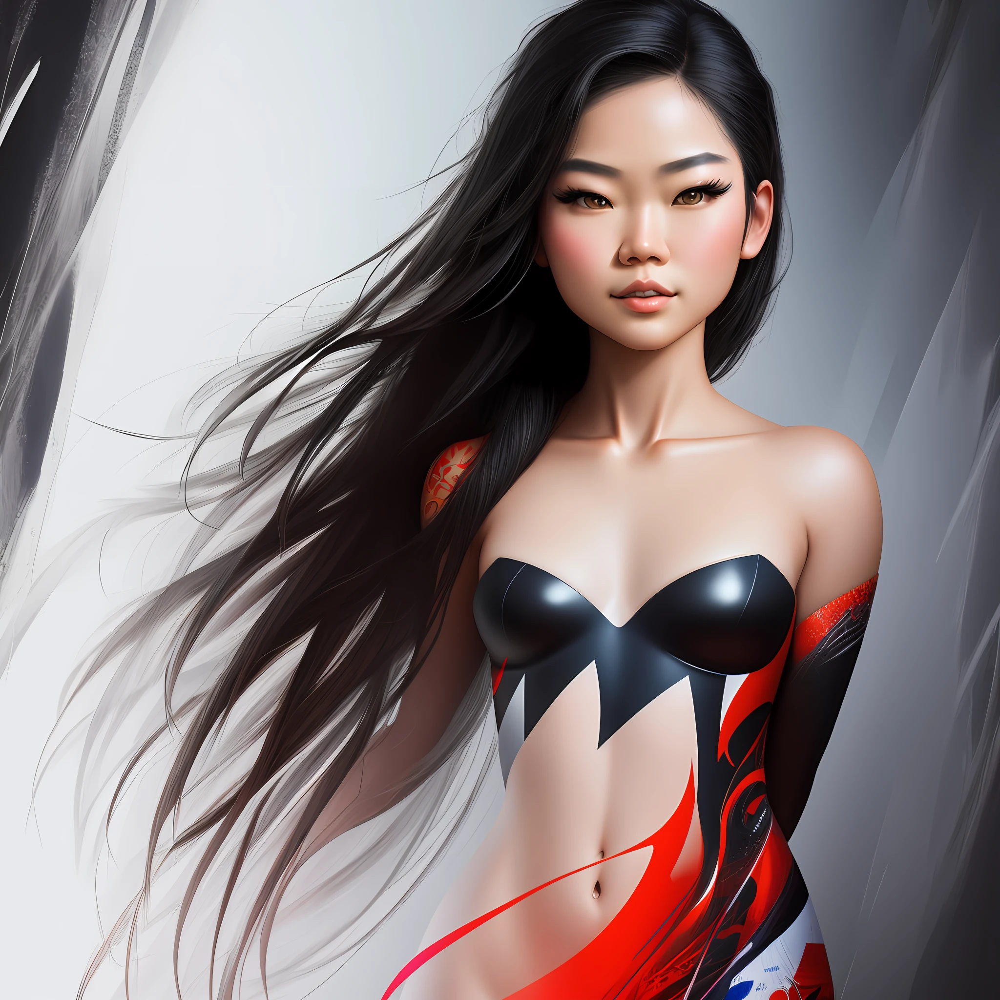 Witness Ross Tran's talent as he creates a hyper-realistic digital portrait of a human figure in incredible detail, capturing the essence of personality and emotions in every brush stroke