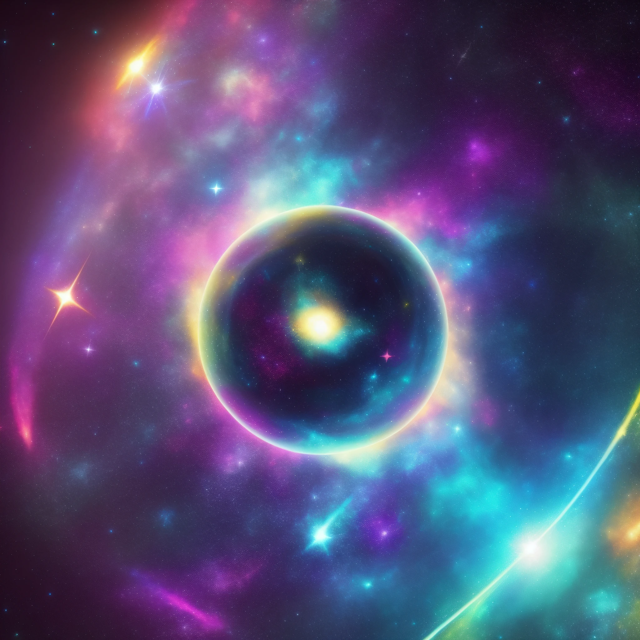 aureola borealis, psychedelia, bluish tons, dark, galaxies, ufo, psychedelics