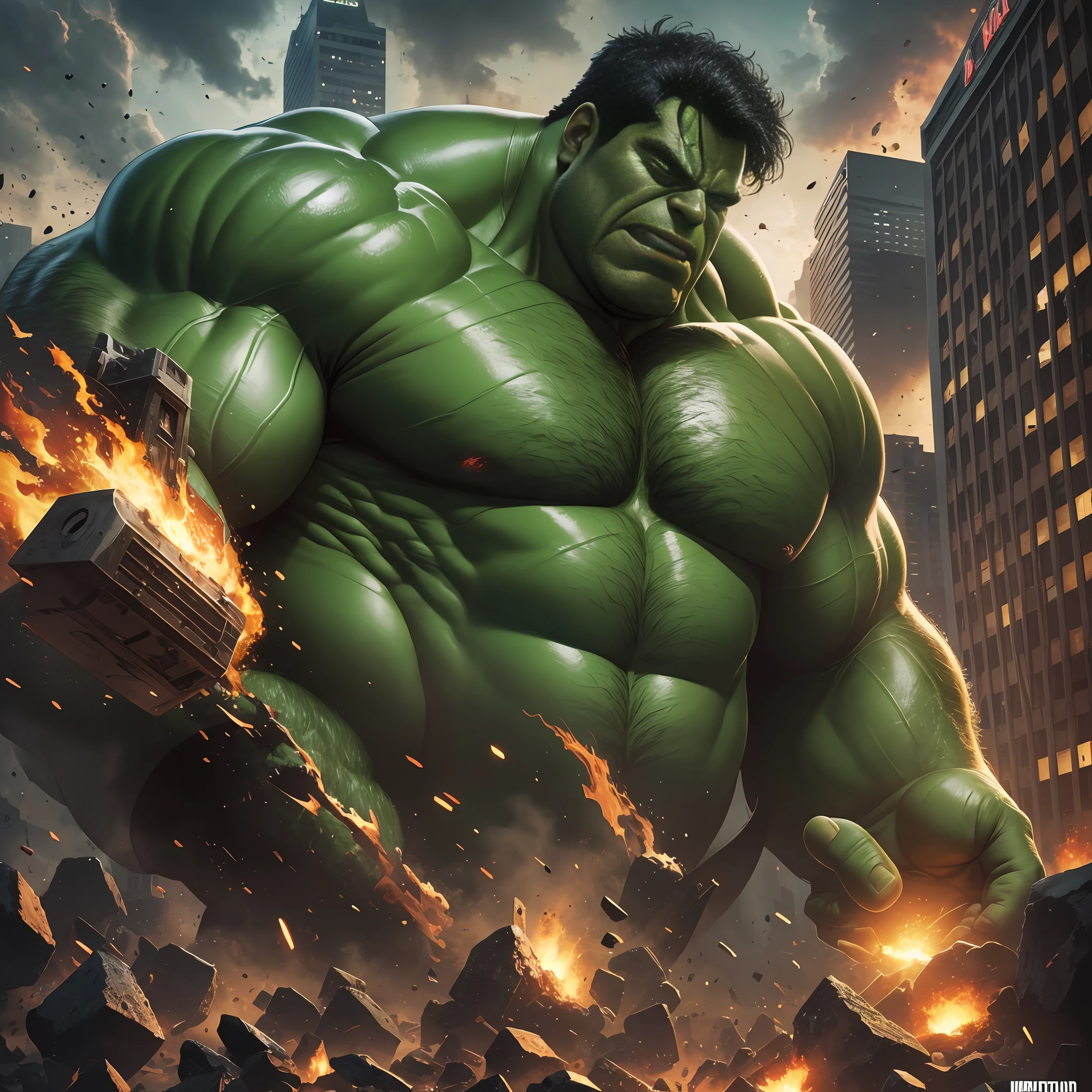 1 fat man, hulk,charachter, beautiful, devian art, trending artstation, digital art, detailed, realistic,fat hulk from marvel movie,character,cinematic sho ,cinematic lights, superman, high textures, high resolution, dreamlikeart, 8k, highly detailed