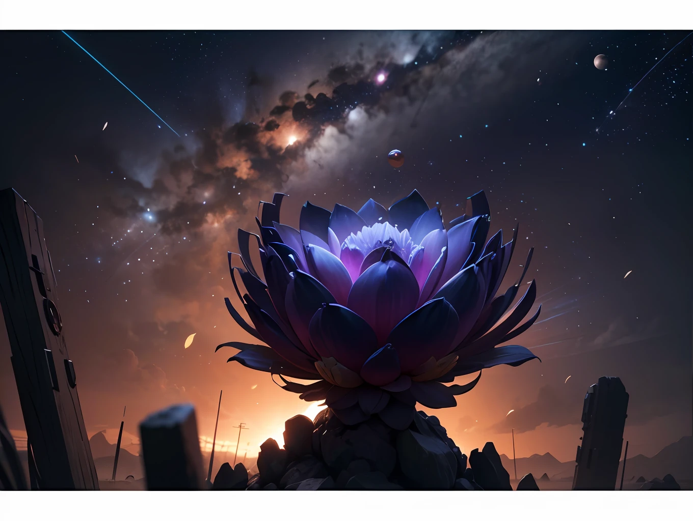 带有灯泡的相机特写,1080p,1 0 8 0 p,3 6 0 p,4 8 0 p,480p,12mpx,150mp,1 5 0 mp,3米,250mp,1 0 800万像素,mini\(ttp\), (8k, RAW 照片, 最佳质量, 杰作:1.2), In the universe, there is a flower with nebula star clusters as leaves and planets as fruits, masterpiece, best quality, high quality, epic composition, very detailed CG unity 8k wallpaper, oil painting, award winning photography, bokeh, depth of field, hdr, chromatic aberration, photorealistic, very detailed, trending on artstation, intricate, high detail, dramatic, midway art, volumetric lighting --auto --s2