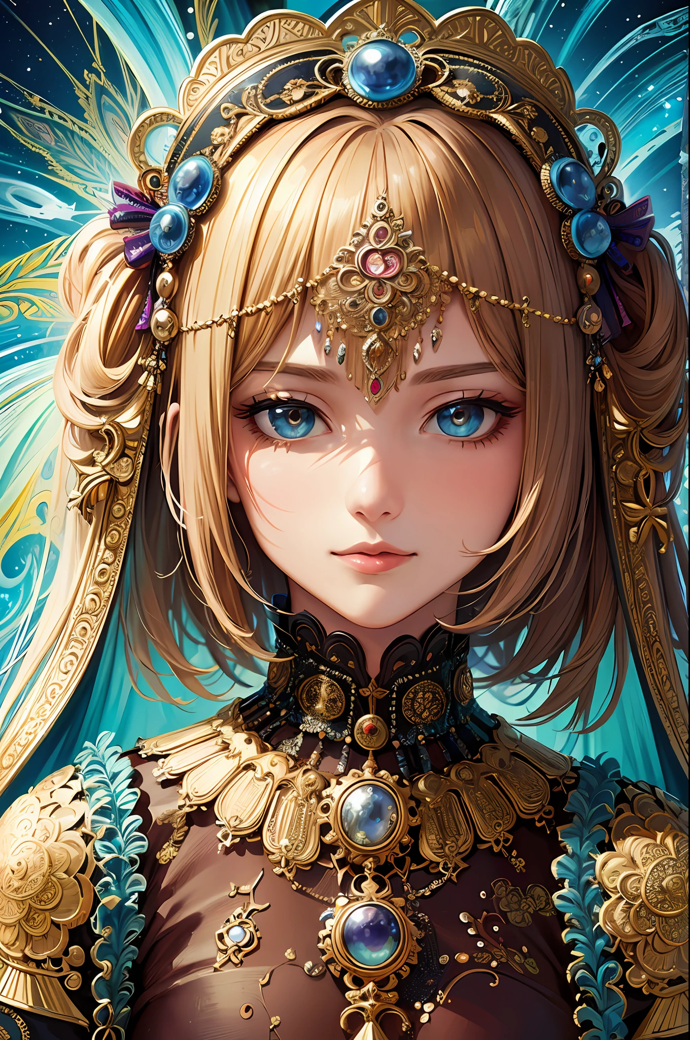 (masterpiece, top quality, best quality, official art, beautiful and aesthetic:1.2), (1girl), extreme detailed,(fractal art:1.3),colorful,highest detailed