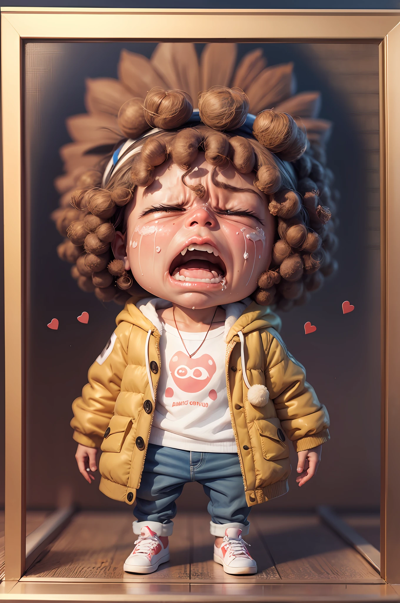 Facial expression of sadness, a sad face