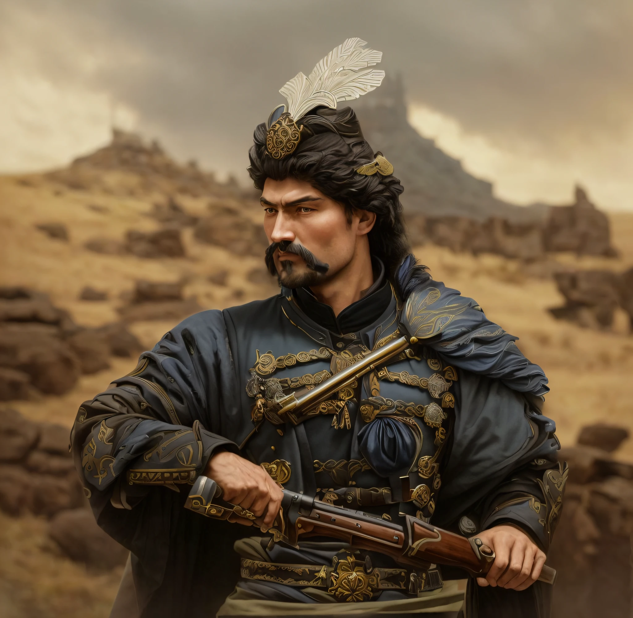 bohdan khmelnytsky, ((no goatee)), ((no beard))