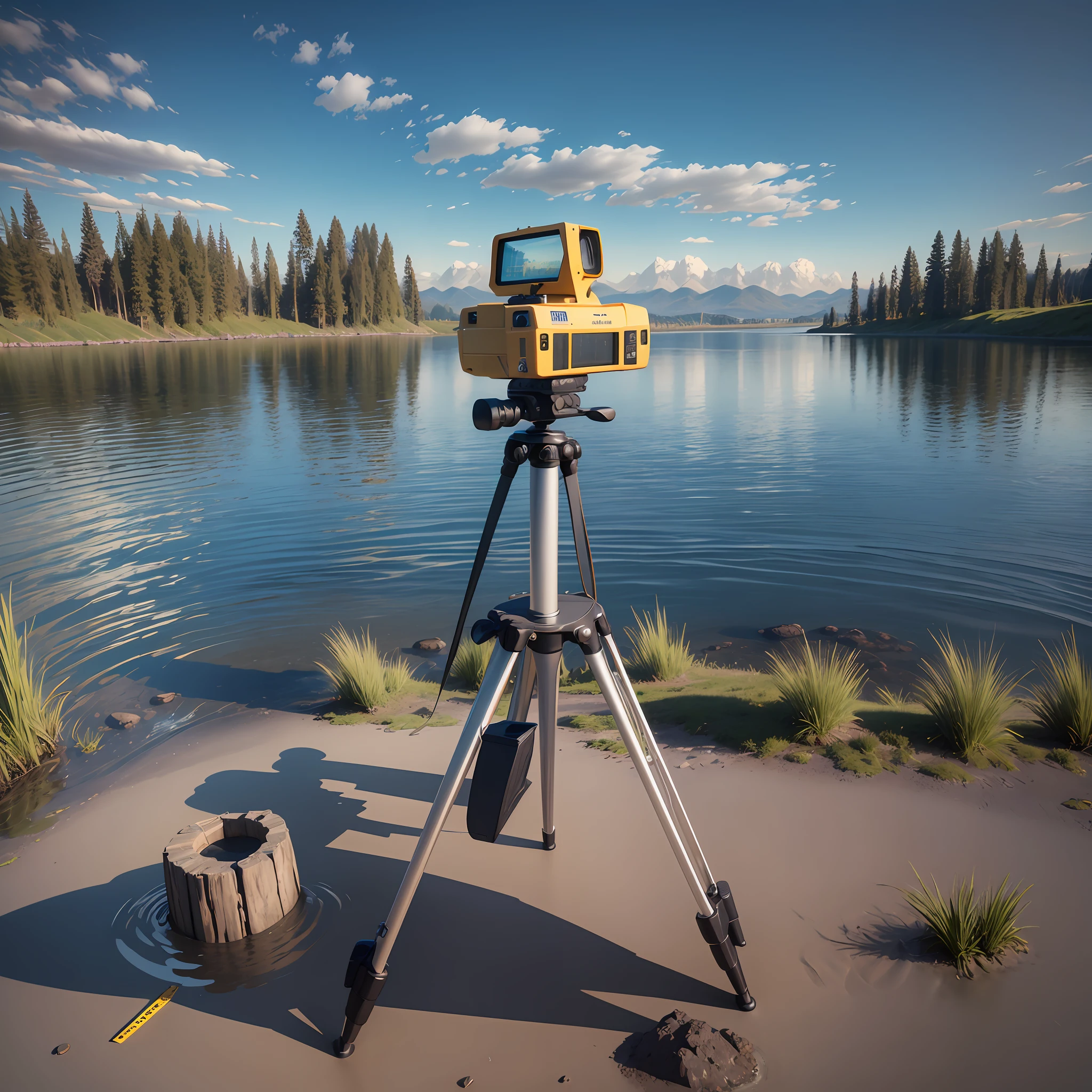 Measuring instrument on a tripod close to the water body, terrain scanning, and using special longsightedness, point cloud data are photographed. Present a relatively realistic panoramic view while photogrammetry to perfectly restore the 360-degree, ultra-wide-angle and wide views. In addition, satellite imagery technology is used to present the imagery.