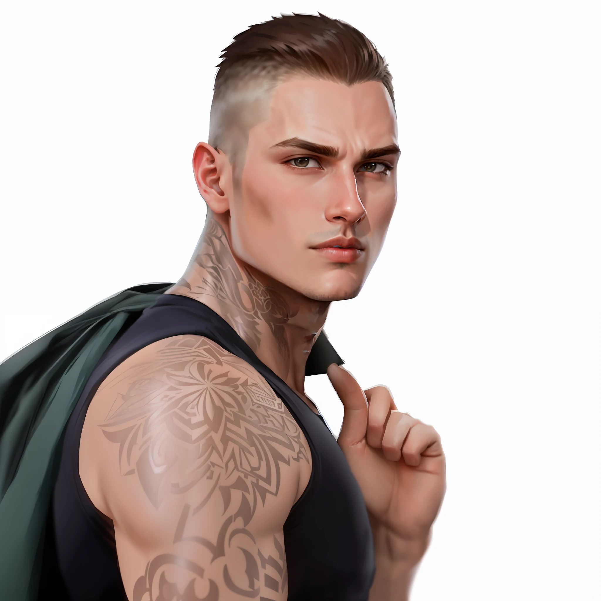 ( HD, Ultra Detailed), (1 male, single, 24-years-old, tall, very handsome, college, popular, seductive, sexy), bad boy, light-eyed portrait, (fleshy lips, angled chin: 1.4) insane details, hyper detailed 12mb