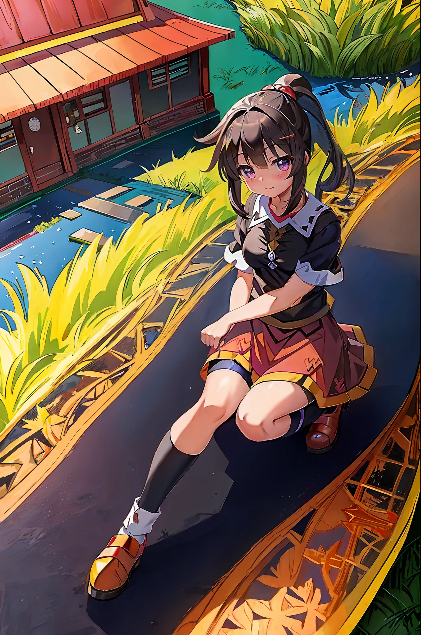 (masterpiece), (best quality), _megumin_konosuba, ((ultra-detailed)), (highly detailed CG illustration), (no expression),