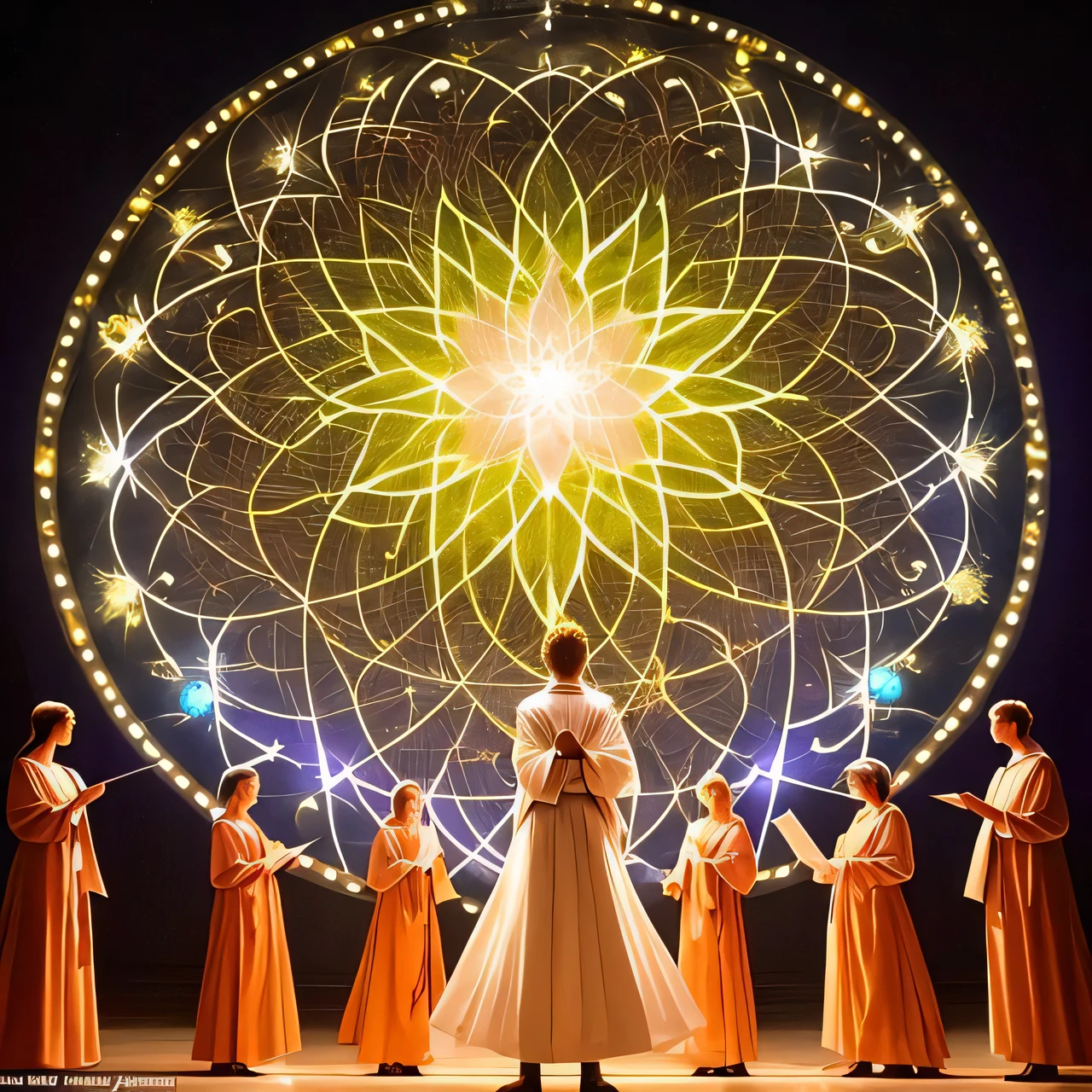 Dampened spirits rise as we hack Melchior the spirit that has hijacked the emergent being born between the consciousness of humanity at the beginning of speech the light flows between each bein in subtle singles swirling with radiant redundancy