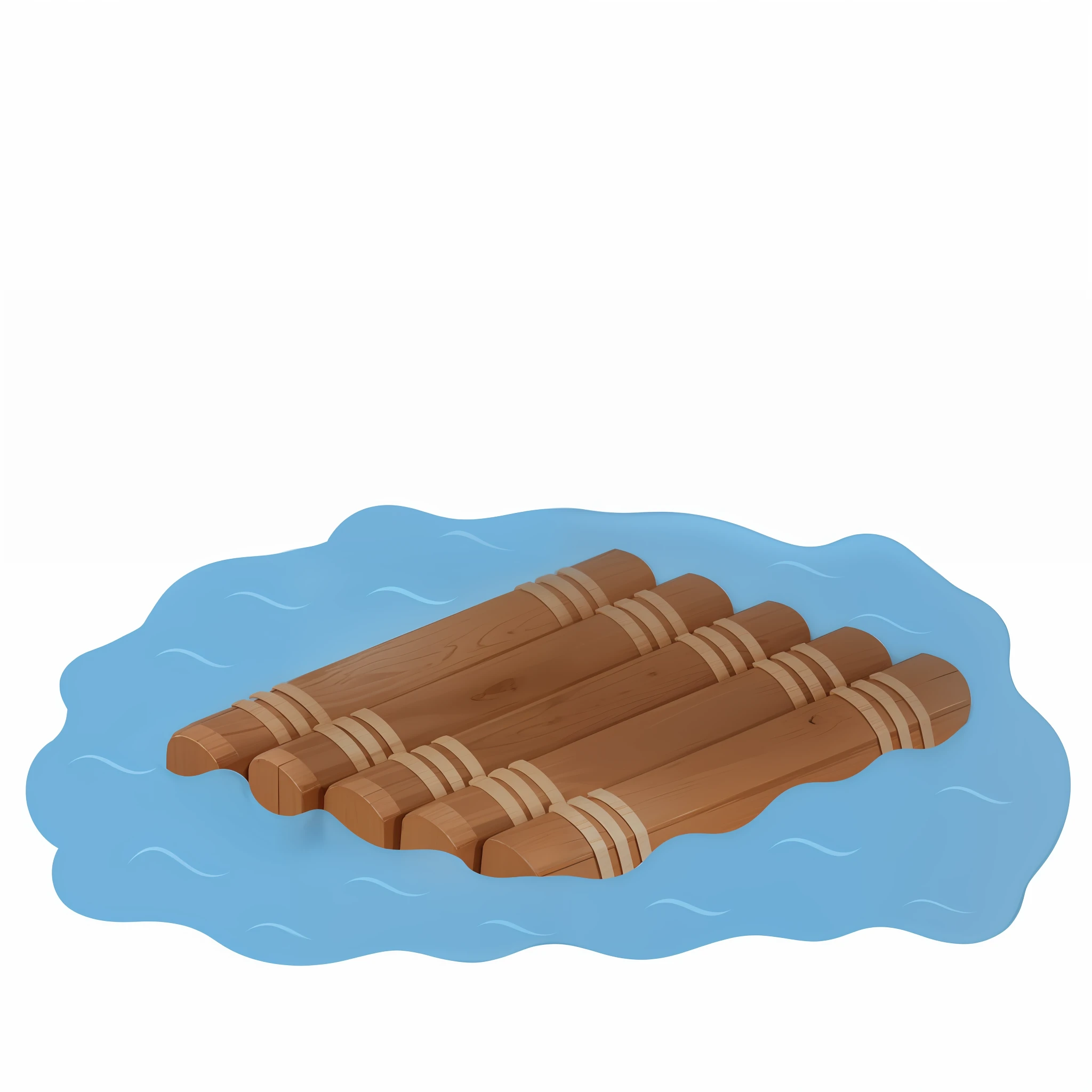 Wooden raft in water --auto --s2