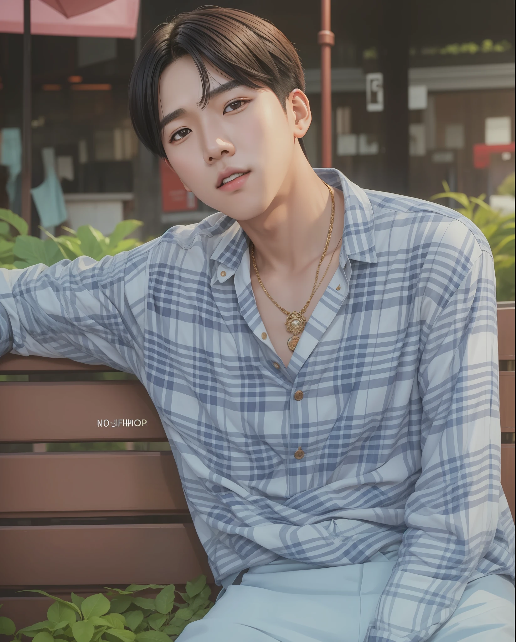ultra-detailed, 1boy, (j-hope!!!)), a gorgeous asian boy, short black hair, beautiful face insipirado in idol, street clothes, atmosphere, photorealistic, masterpiece, artwork, intricate details, 8k, nikon photo raw, fujifilm XT3, best quality, high resolution