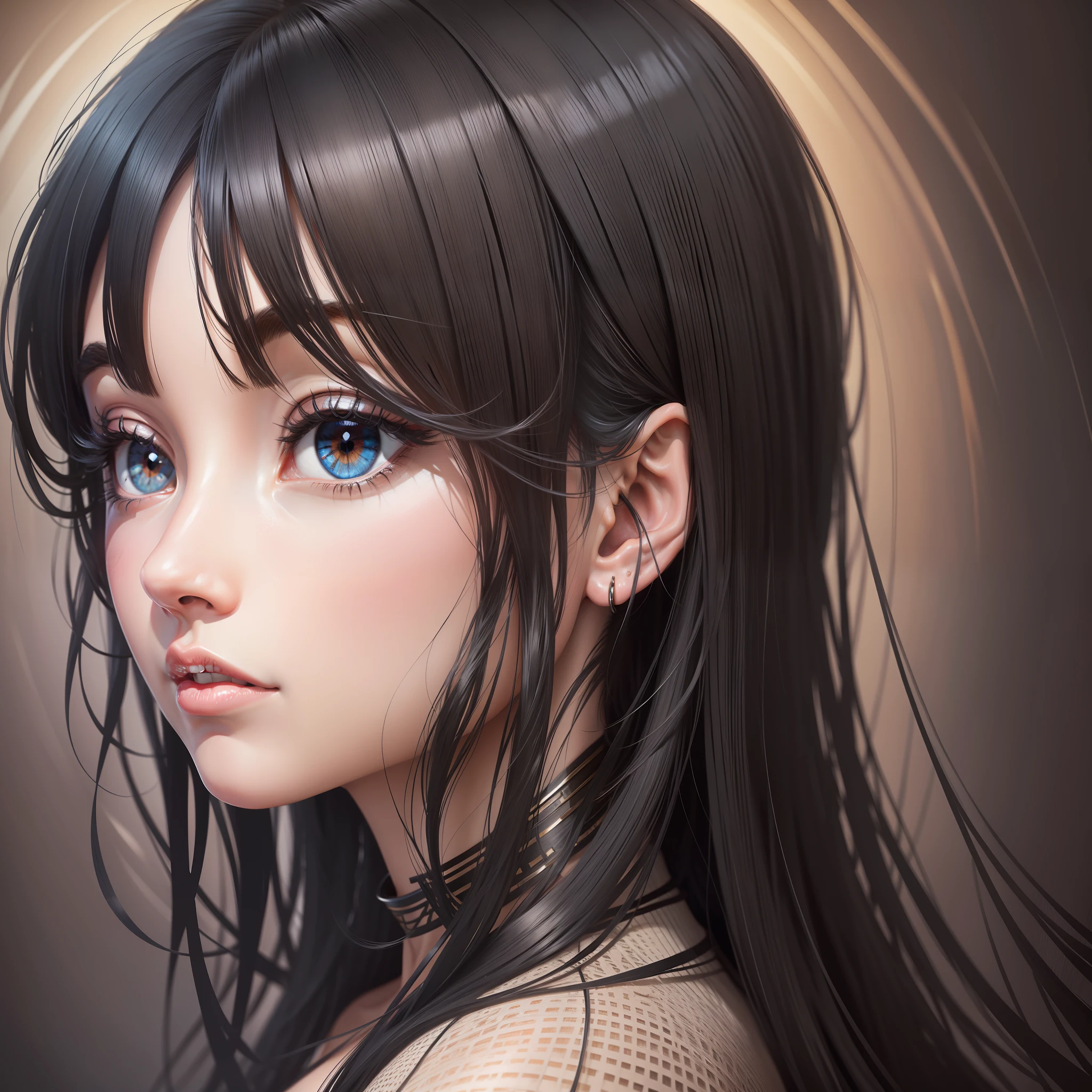 black hair, Surrealism, 8k, super detail