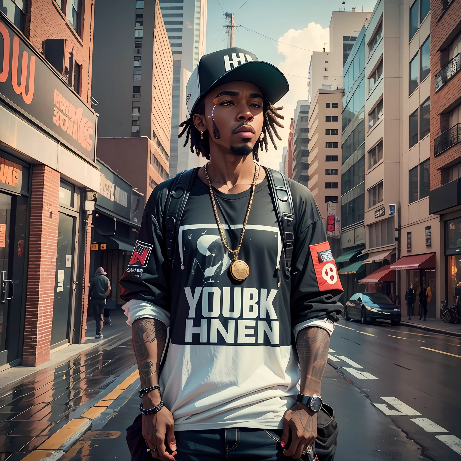 Create a logo for a youtube channel about hip hop in 8K --auto --s2