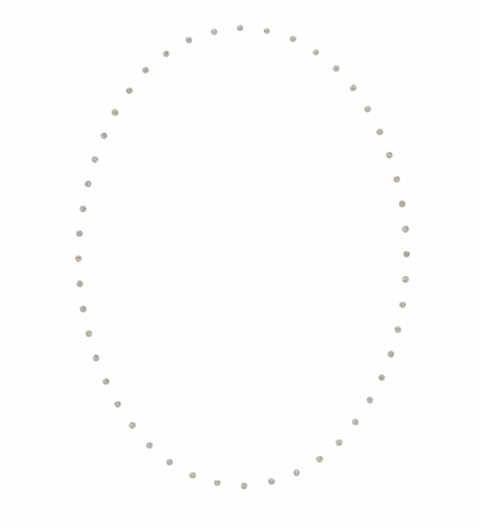 a close up of a circle of white diamonds on a black background, computer generated, simple path traced, rorsach path traced, diamonds around her neck, choker, cad, round, orbital rings, light circles, diamond chain, shape of a circle, computer - generated, path traced, face made of notation, necklace, circle --auto --s2