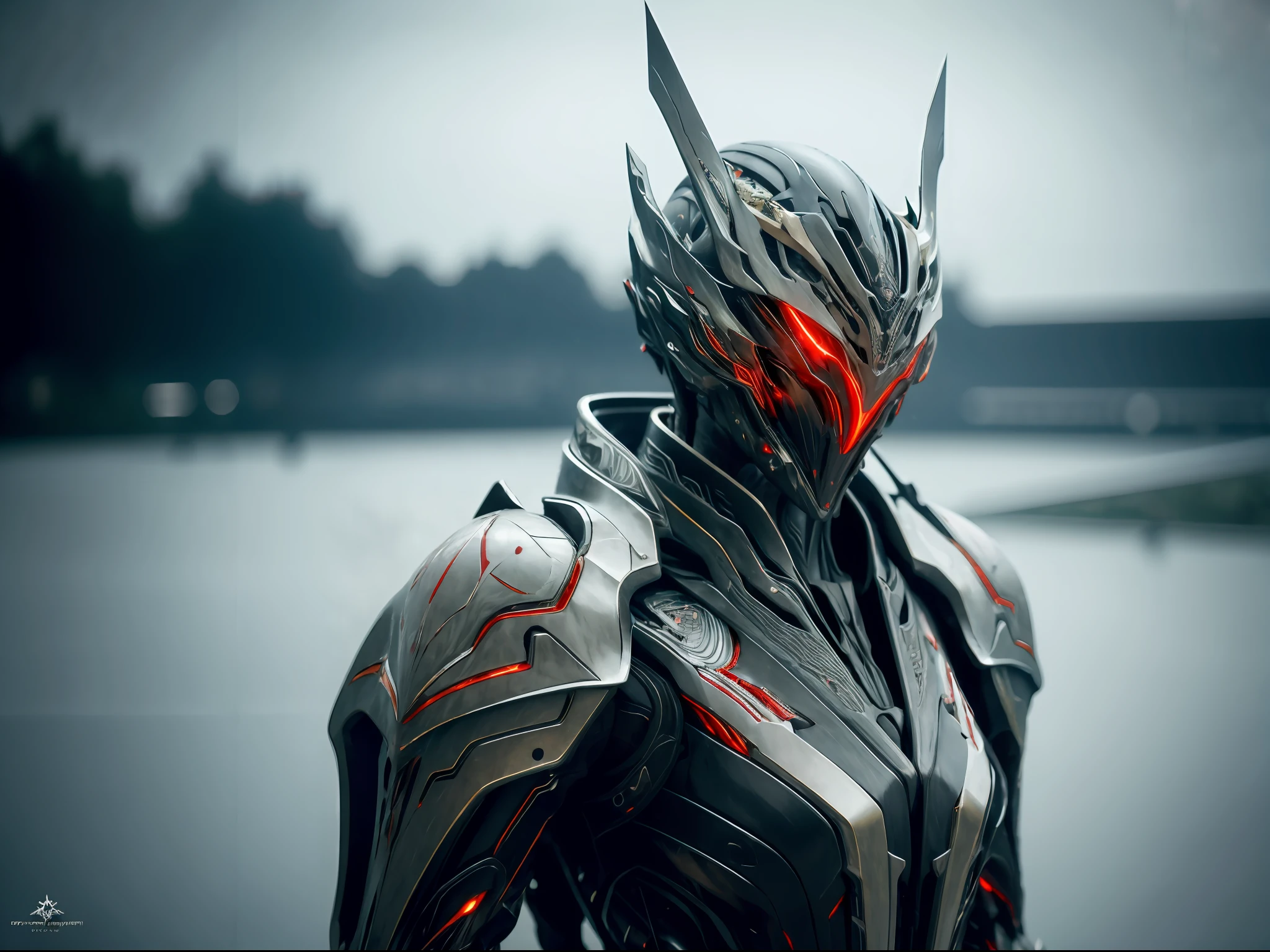 1 japanese girl, WARFRAME, intricate pattern, heavy metal, energy lines, faceless, glowing eyes, elegant, intense, blood red and black uniform, solo, modern, city, streets, dark clouds, thunderstorm, heavy rain,
dramatic lighting,
(masterpiece:1.2), best quality, high resolution,   beautiful detailed, extremely detailed, perfect lighting,