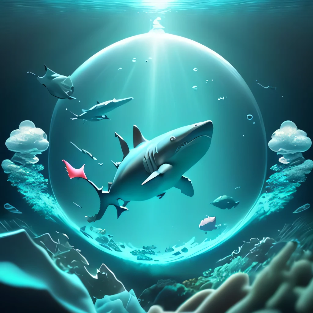 bubblerealm underwater shark