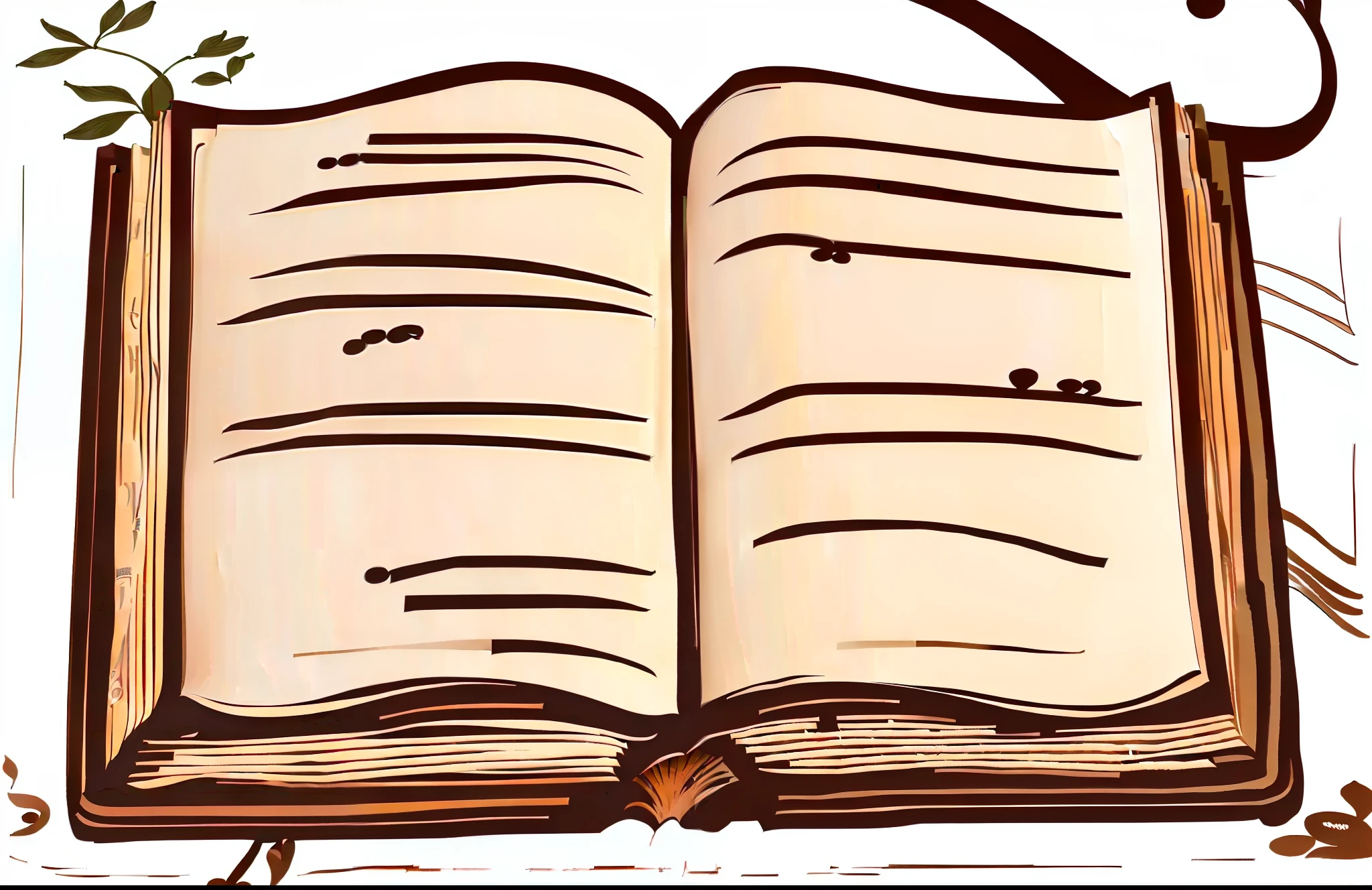 illustration of an open book with musical notes on it, an open book, open book page, big opened book, big open book, old book, detailed book illustration, flowing book pages, open books, book title visible, book illustration, read a directory book, grimoire page, fungal pages, encyclopedia illustration, textbook illustration in clolour, bible illustration