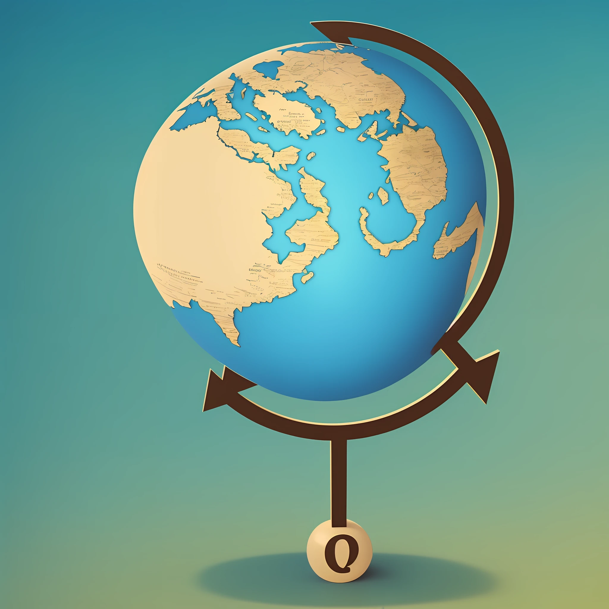 A globe with a question mark in the center --auto --s2