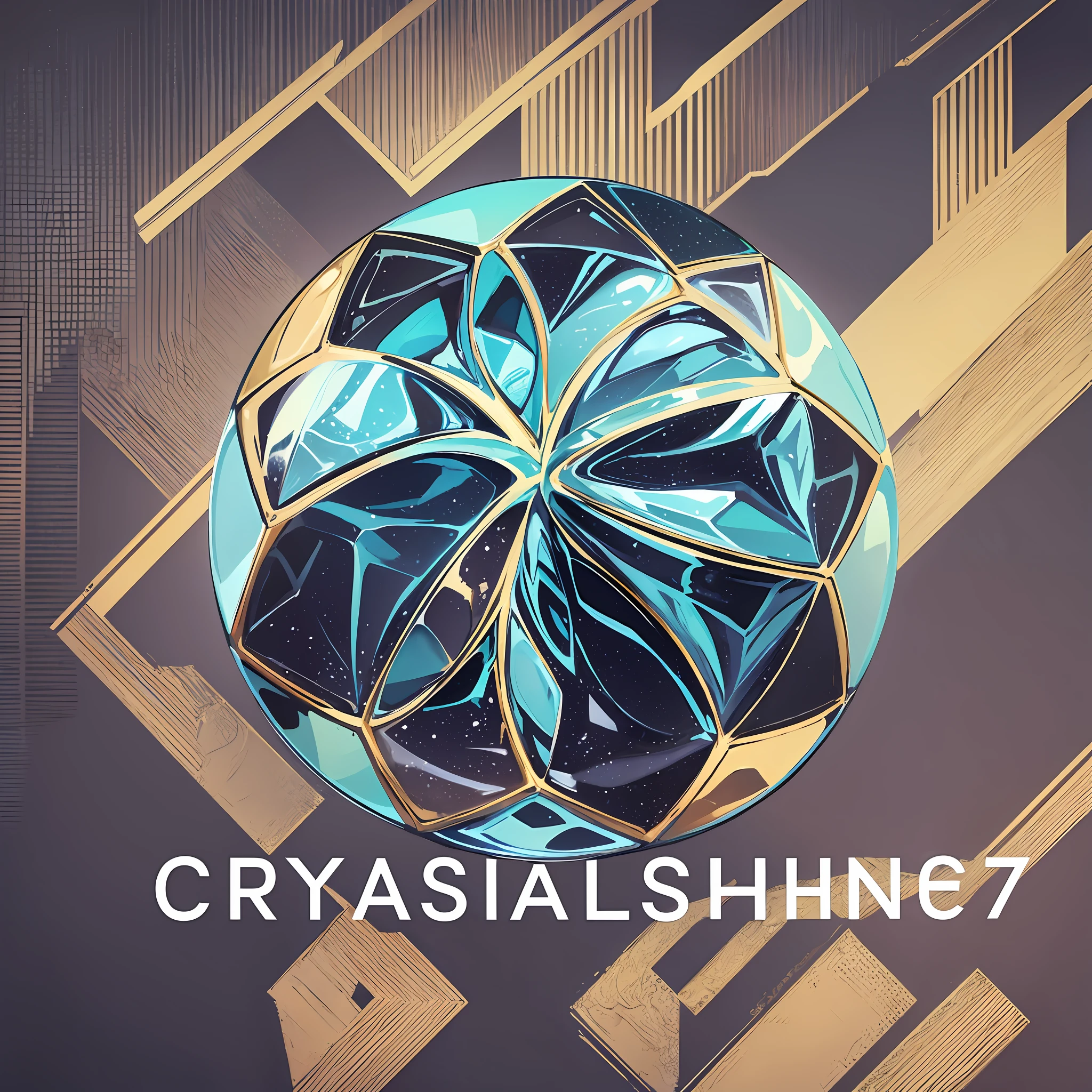 unnamed logo for CrystalShine fashion and accessories store, #EFE2D7, #C3A6B1