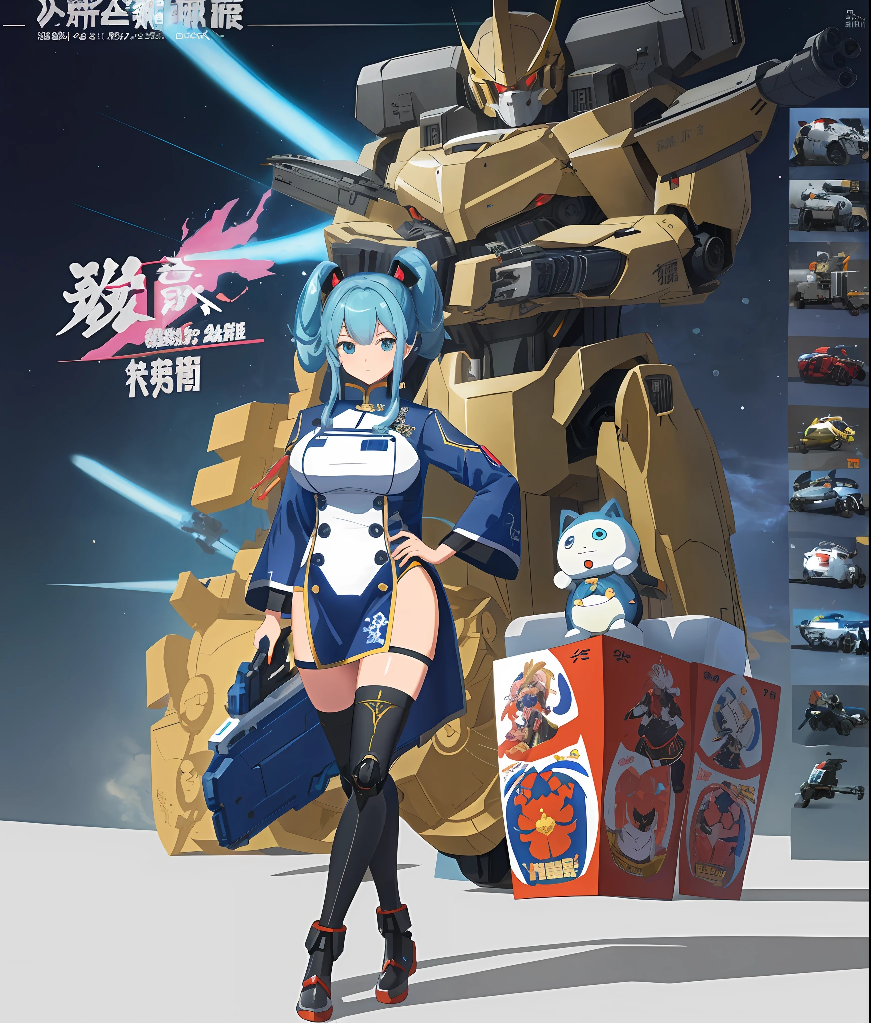 Anime girl with very big breasts and very big ass, full body Xianxia, small curvaceous loli, ((solo girl)), big, big ass, miniskirt, ((thighhigh)),((crotch))、(POV)))、,curvy,(thighhigh),(China dress))、(long slit), pixiv3dcg,, negative, pixiv, ecchi, otporo potion, full body commission four, top rating on pixiv, close-up of robot toy with gun, Japan mecha, Katsuro Otomo very detailed, metal gear mecha, manatee-shaped mecha, mecha suit, #メカ, mecha body, white mecha, very no mecha robot, konami mecha, Action Figure Mecha, Hard Surface Character Pinterest