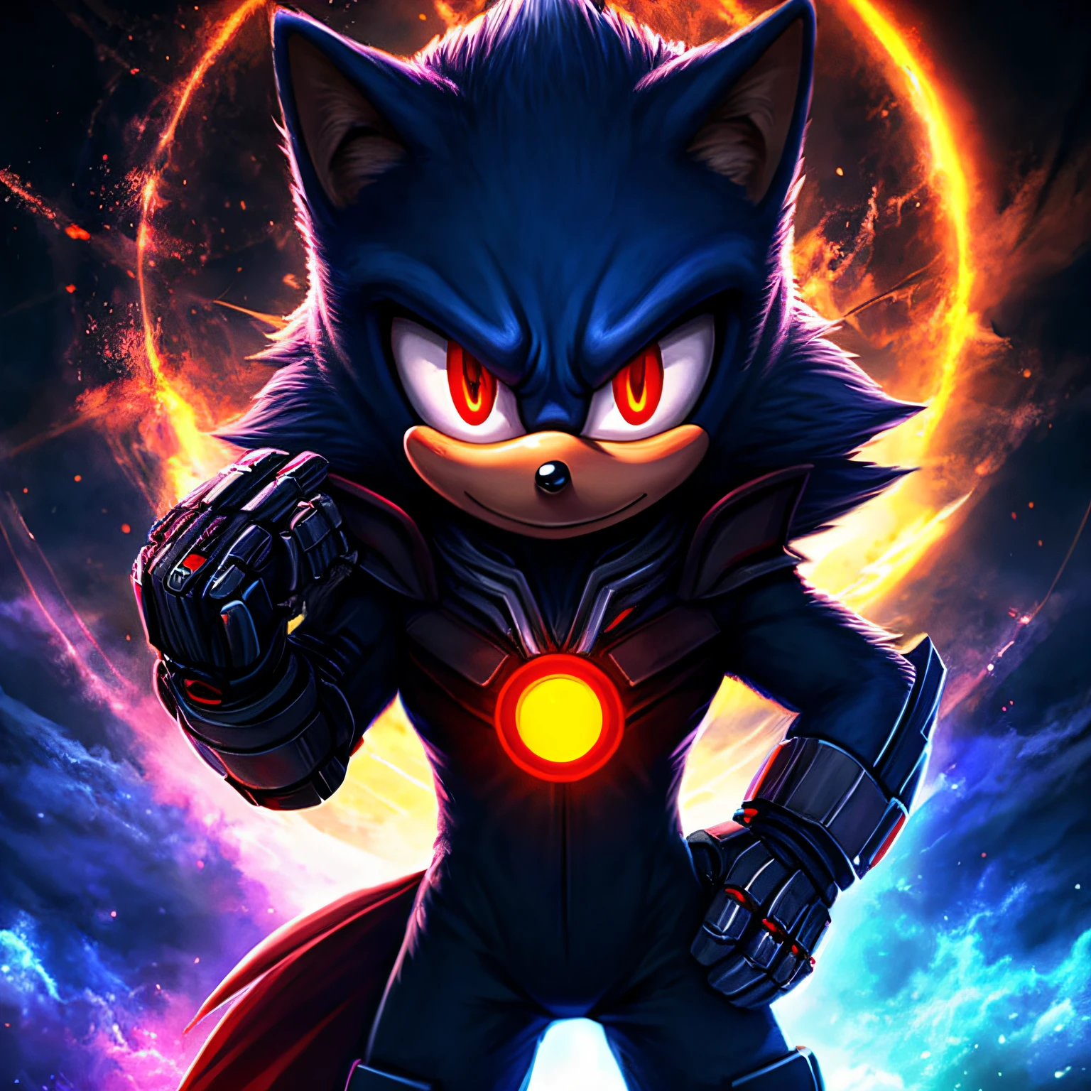 Sonic Cybernetic Anime, Red Eye, HDR