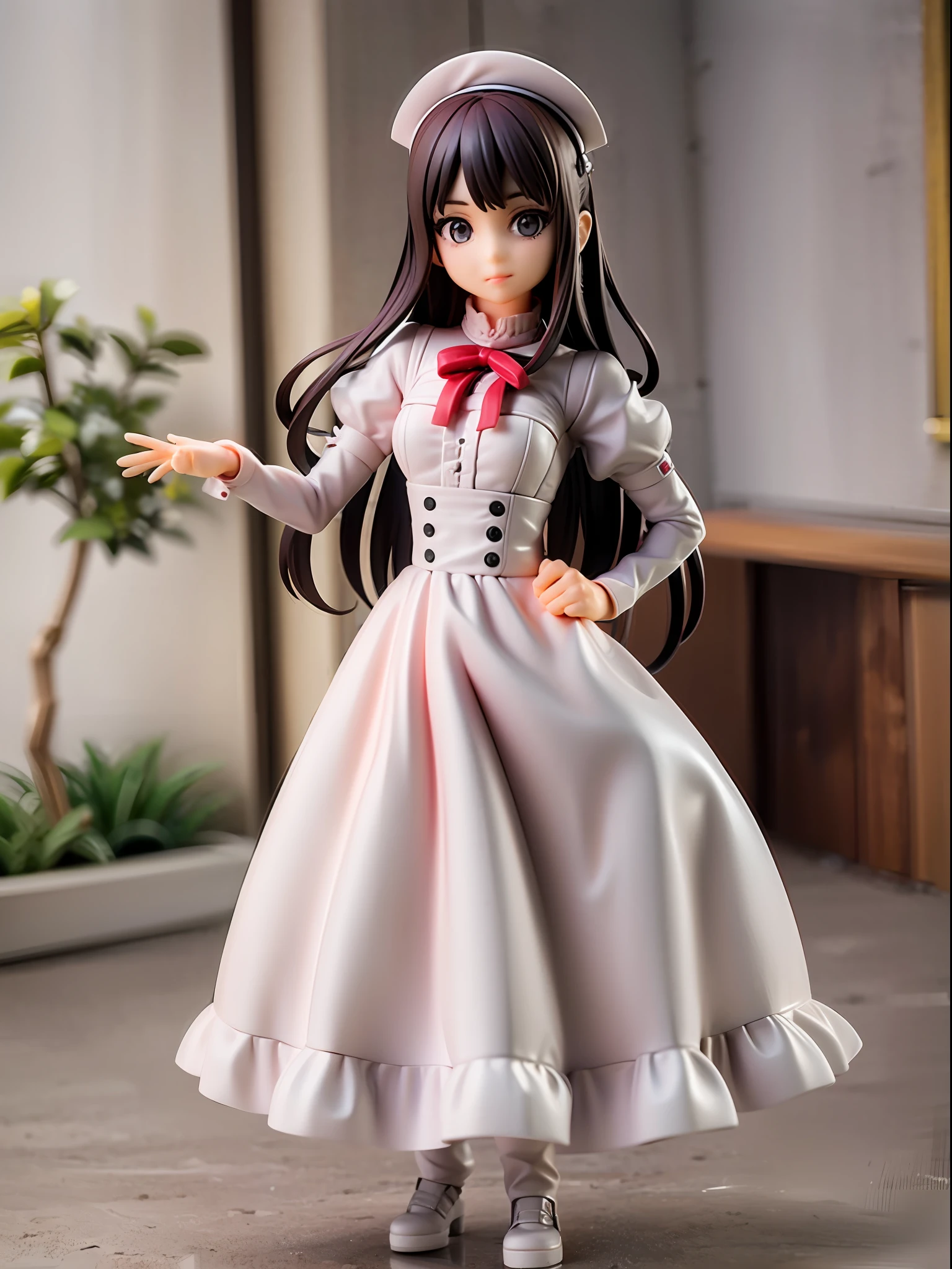 Beautiful Girl, Humanoid Android, Maid Outfit, Front, Full Body, Bedroom, Best Picture Quality, Highest Quality