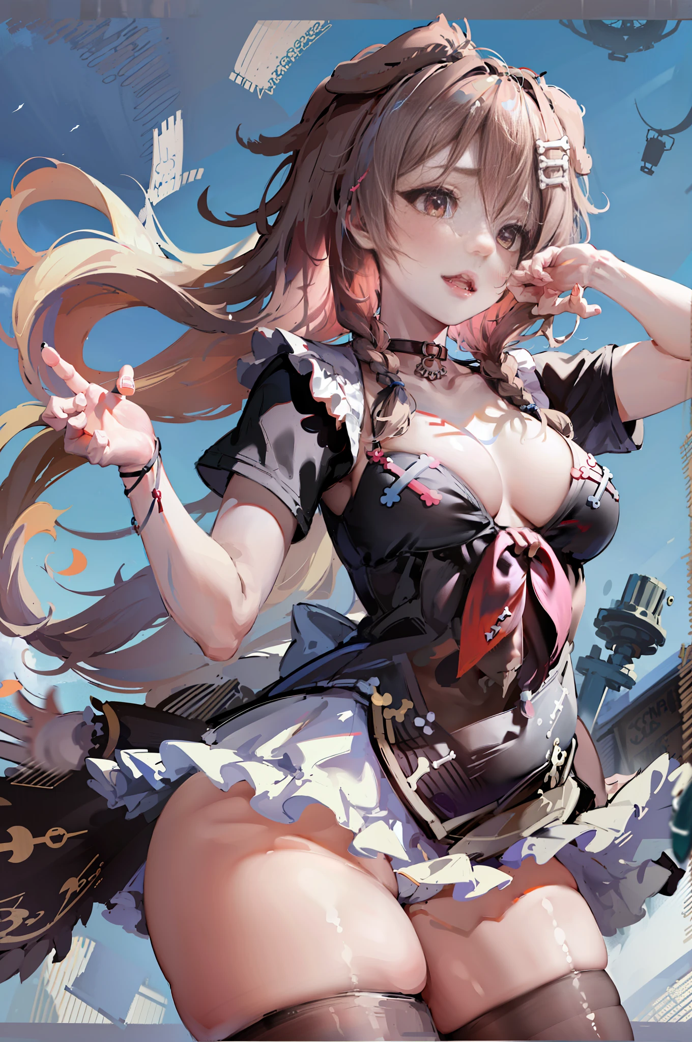 masterpiece, best quality, high resolution, ik4, animal ears, swimsuit, yellow bikini, hair clip, fangs, wariza, beach
,(hyper realistic), (illustration), (high resolution), (8K), (extremely detailed), (best illustration), (beautiful detailed eyes), (best quality), (super detailed), (masterpiece), (paper tapestry), (detailed face), solo, (dynamic pose), 1 girl, wavy white kitchen hair, Korean, heterochromatic eyes, small moles under eyes, ((apron)), large breasts, long legs, abs firm, (camel toes), (black stockings), (no panties), (no bra), (full body),