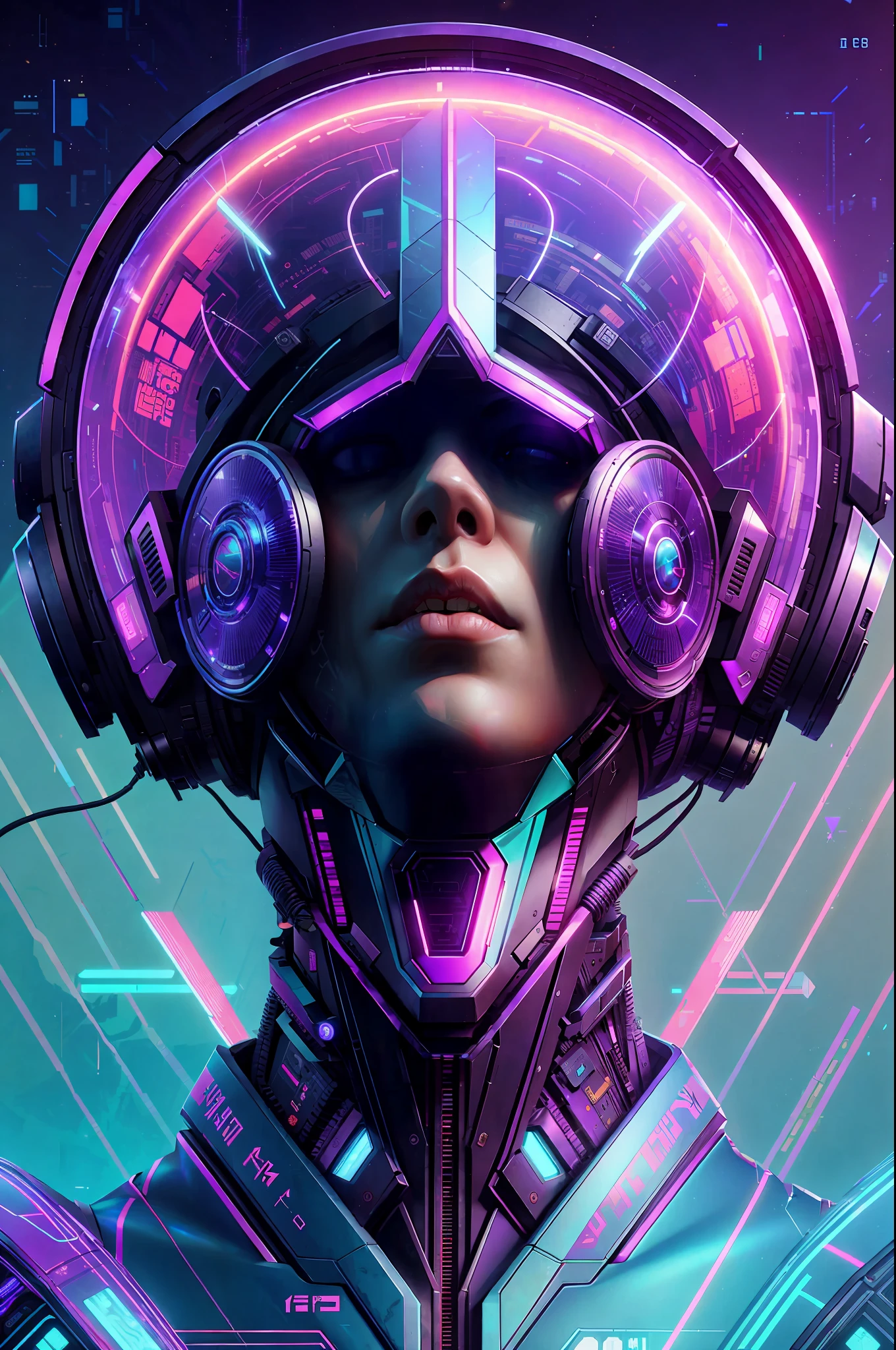 silicon valley virtual reality 1 0 th anniversary, cyberpunk art by android jones, cyberpunk art by beeple!!!, synthwave, darksynth, quantum tracerwave, wireframes, trending on artstation