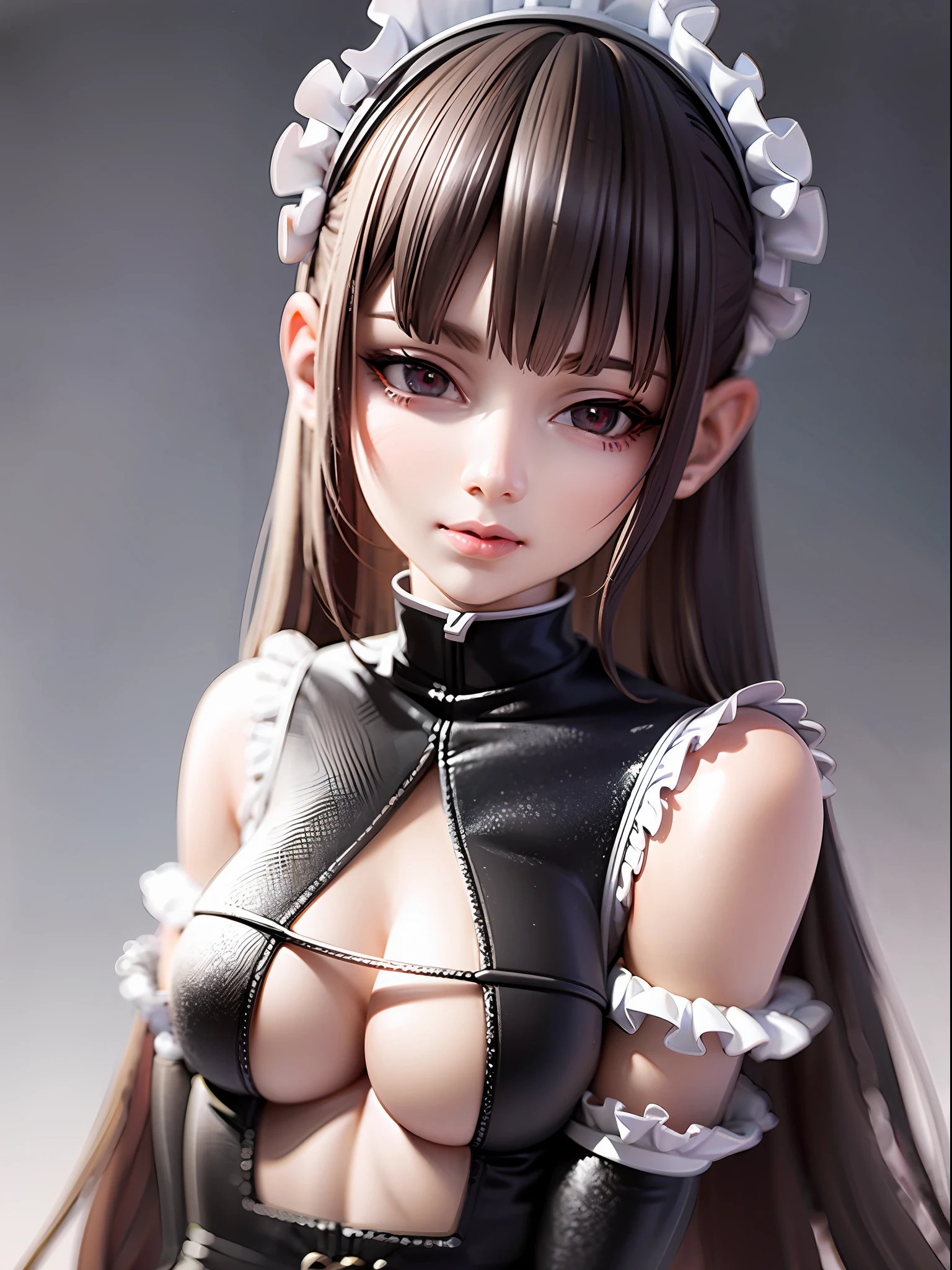 Beautiful Girl, Humanoid Android, Maid Outfit, Front, Full Body, Bedroom,(8k, RAW photo, best quality, masterpiece:1.2), ultra high res, photo realistic, professional lighting, detailed lighting, professional photography, high quality, high res, extremely detailed, bloom, depth of field, sketch, sharp focus, soft lighting, detailed, detailed skin, to8contrast style